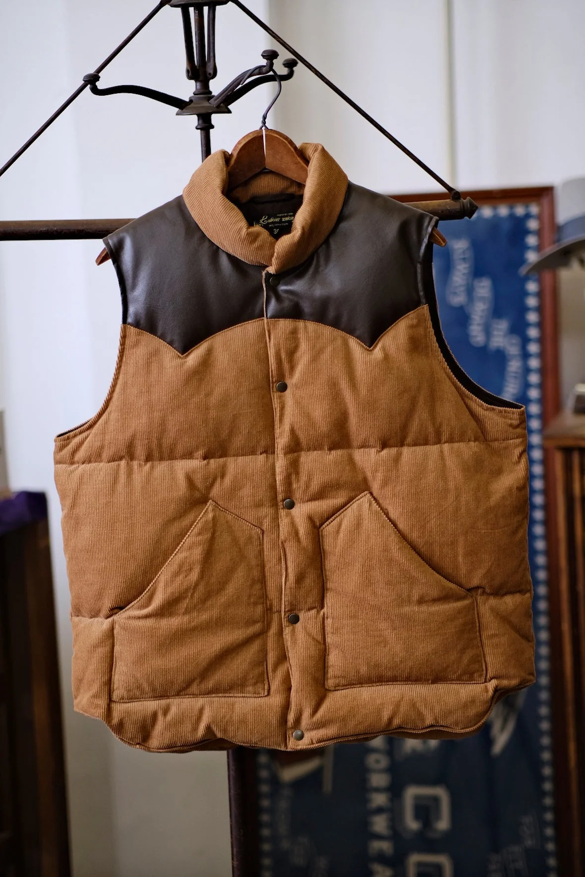 Corduroy Leather Vest - Image 4