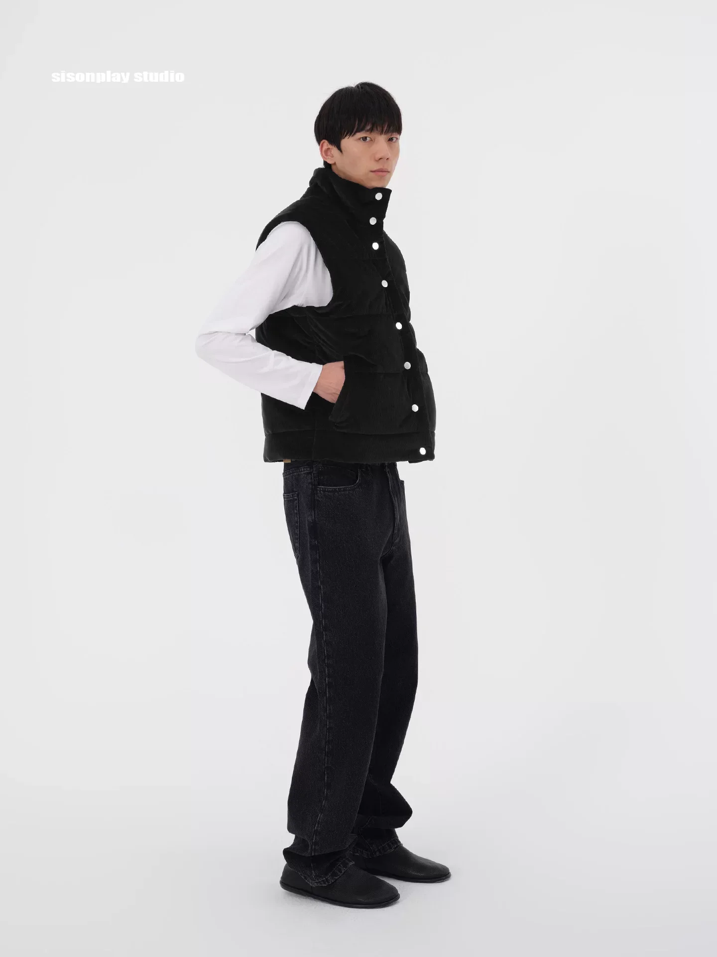 Corduroy Quilted Vest - Image 2