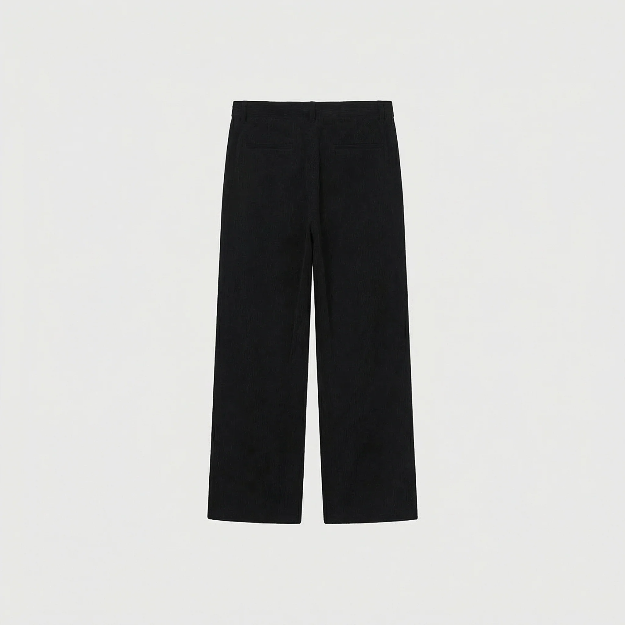 Corduroy Single-Pleat Flare Trousers - Image 4