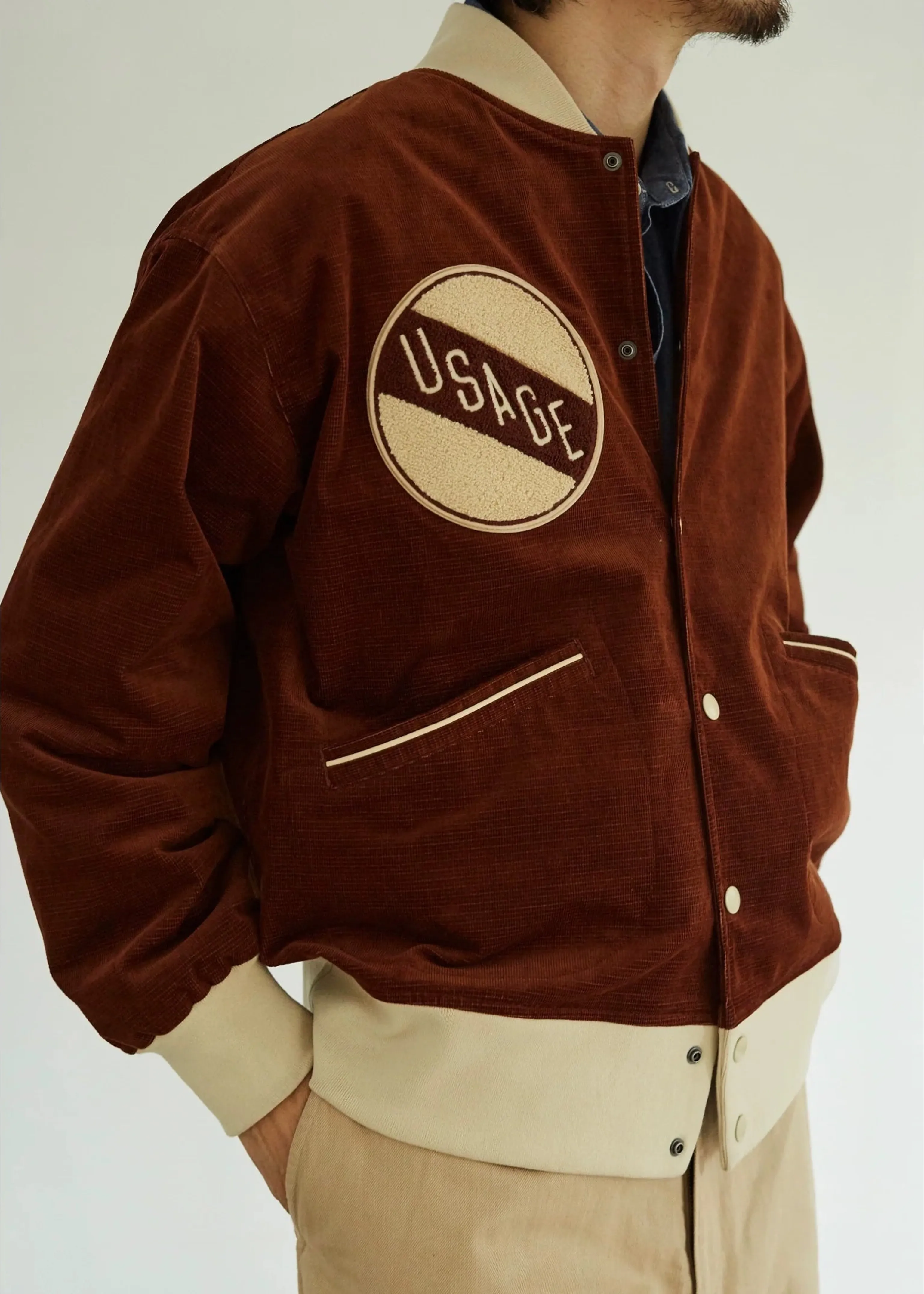 Corduroy Varsity Jacket - Image 7