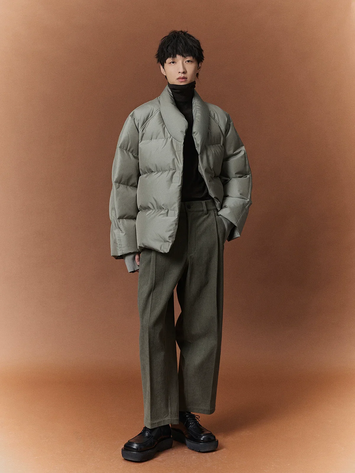 Corduroy Wide-Leg Trousers