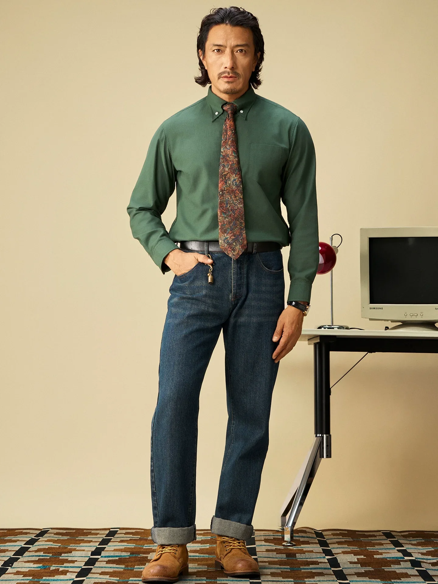 Cotton-Blend Button-Down Shirt - Image 2