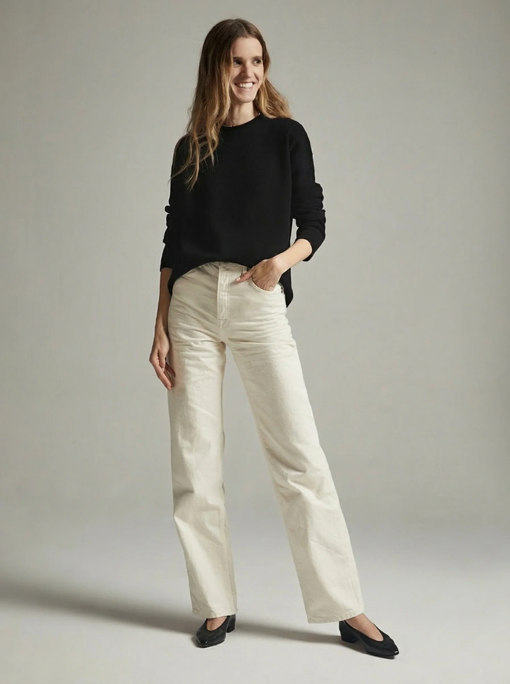 Cotton Cashmere Crewneck Sweater - Image 6