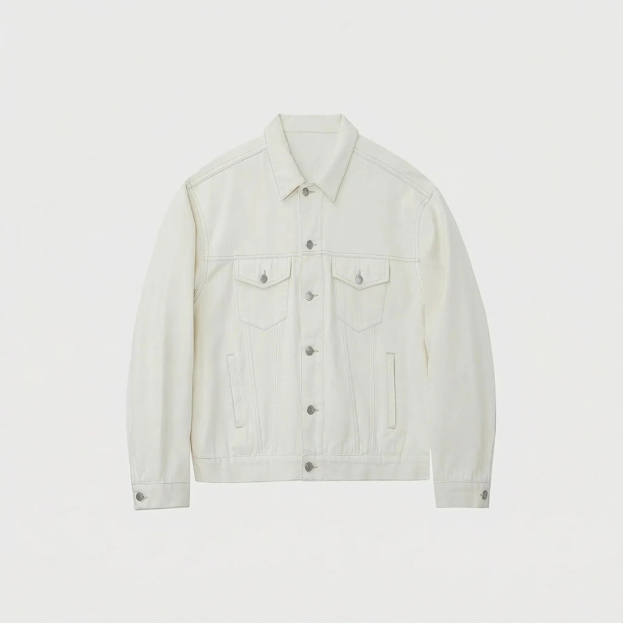 Cotton-feeling Twill Denim Jacket and Pants - Image 5
