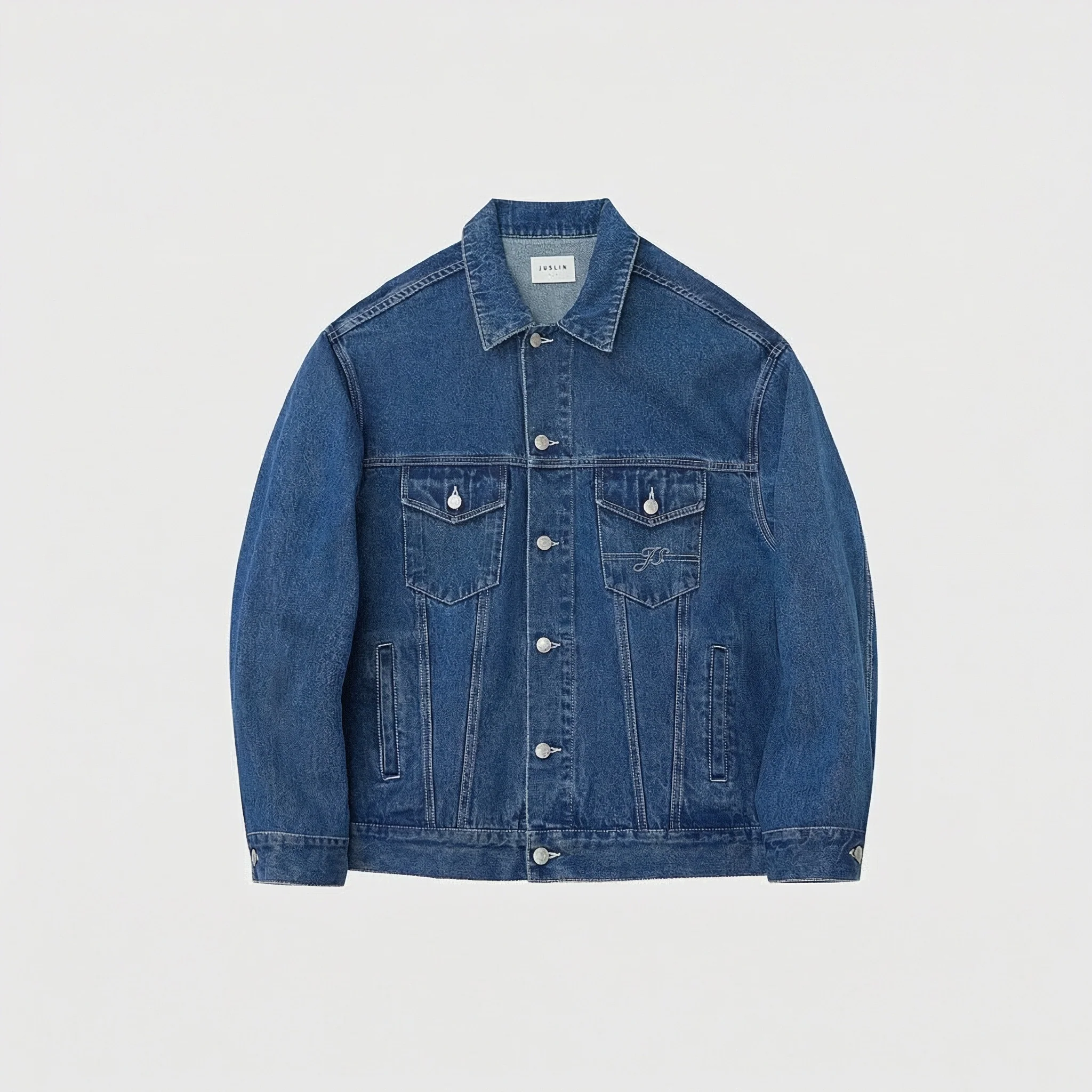 Cotton-feeling Twill Denim Jacket and Pants - Image 7