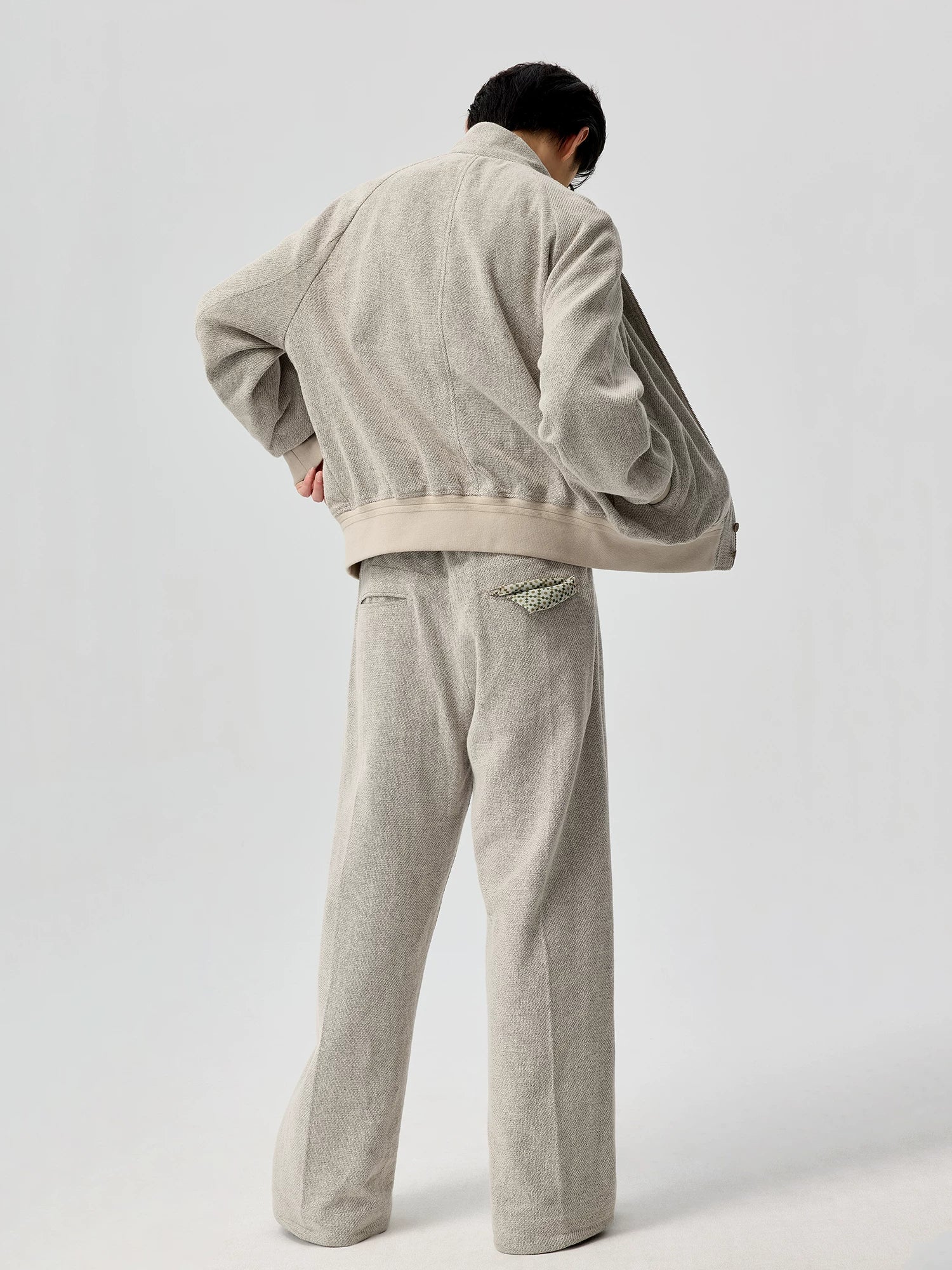 Cotton-Linen Harrington Jacket - Image 3