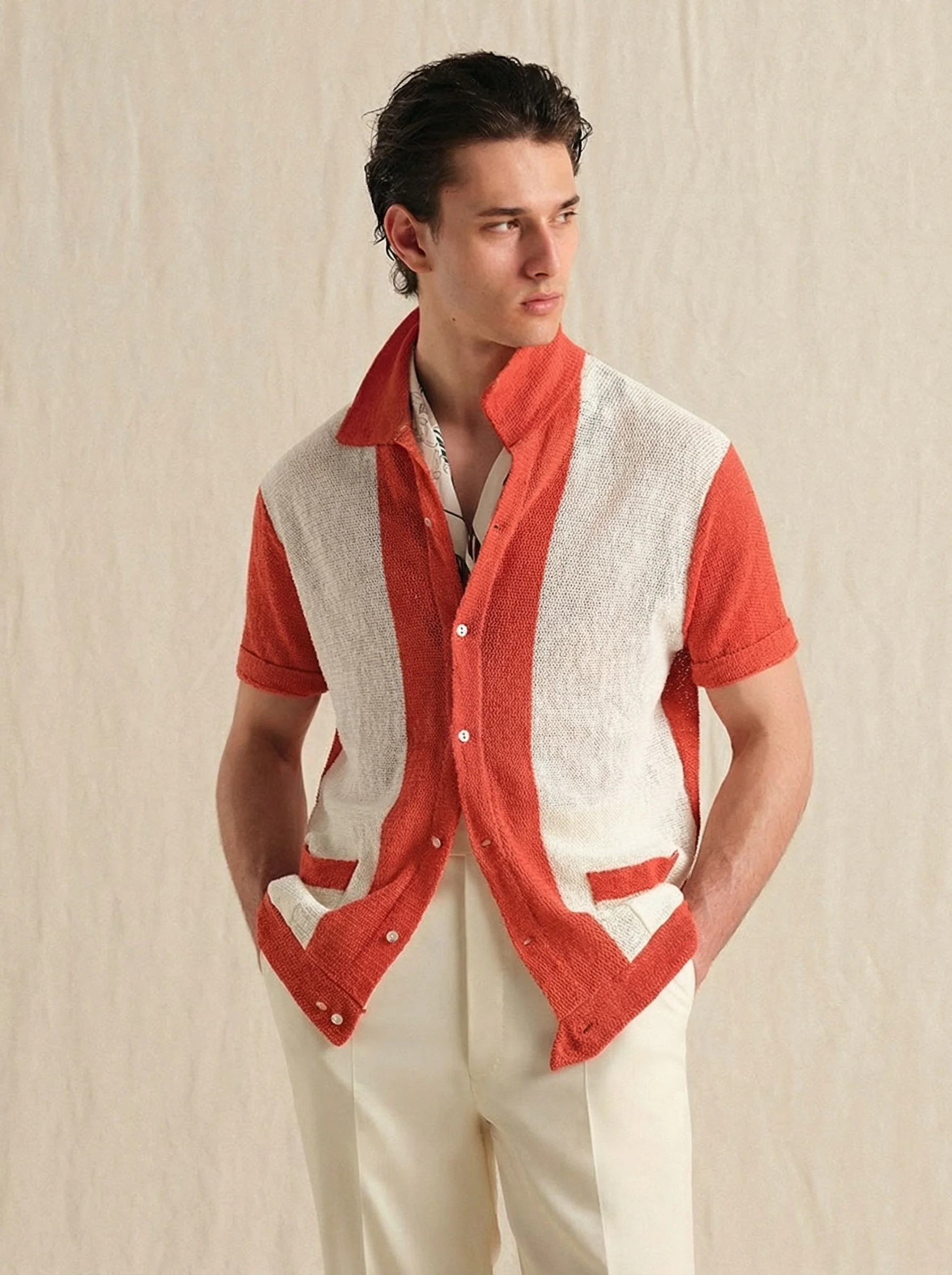 Cotton Linen Knit Shirt