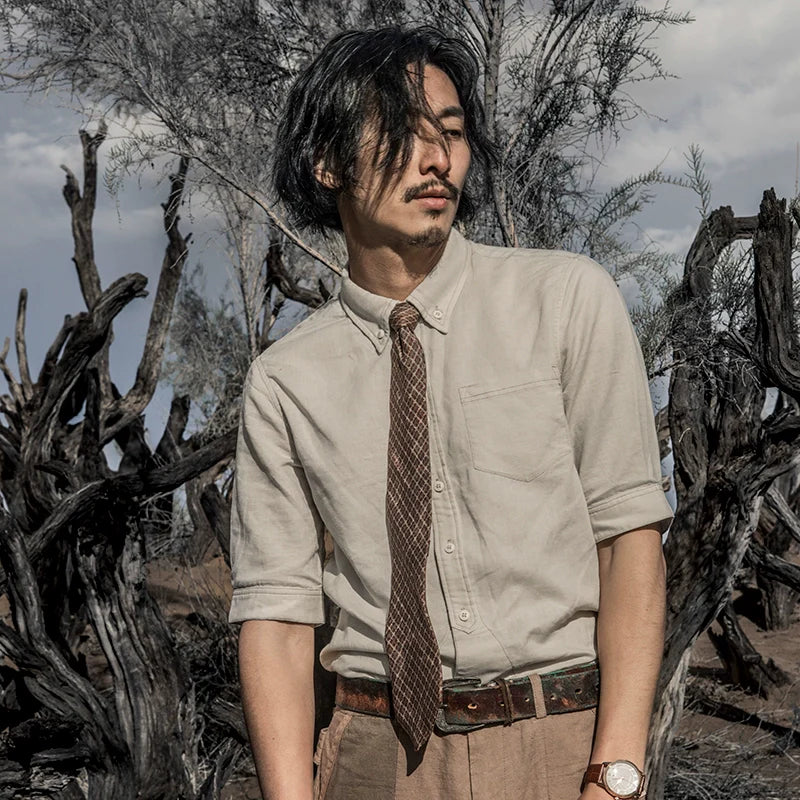 Cotton-Linen Short Sleeve Shirt - Image 3