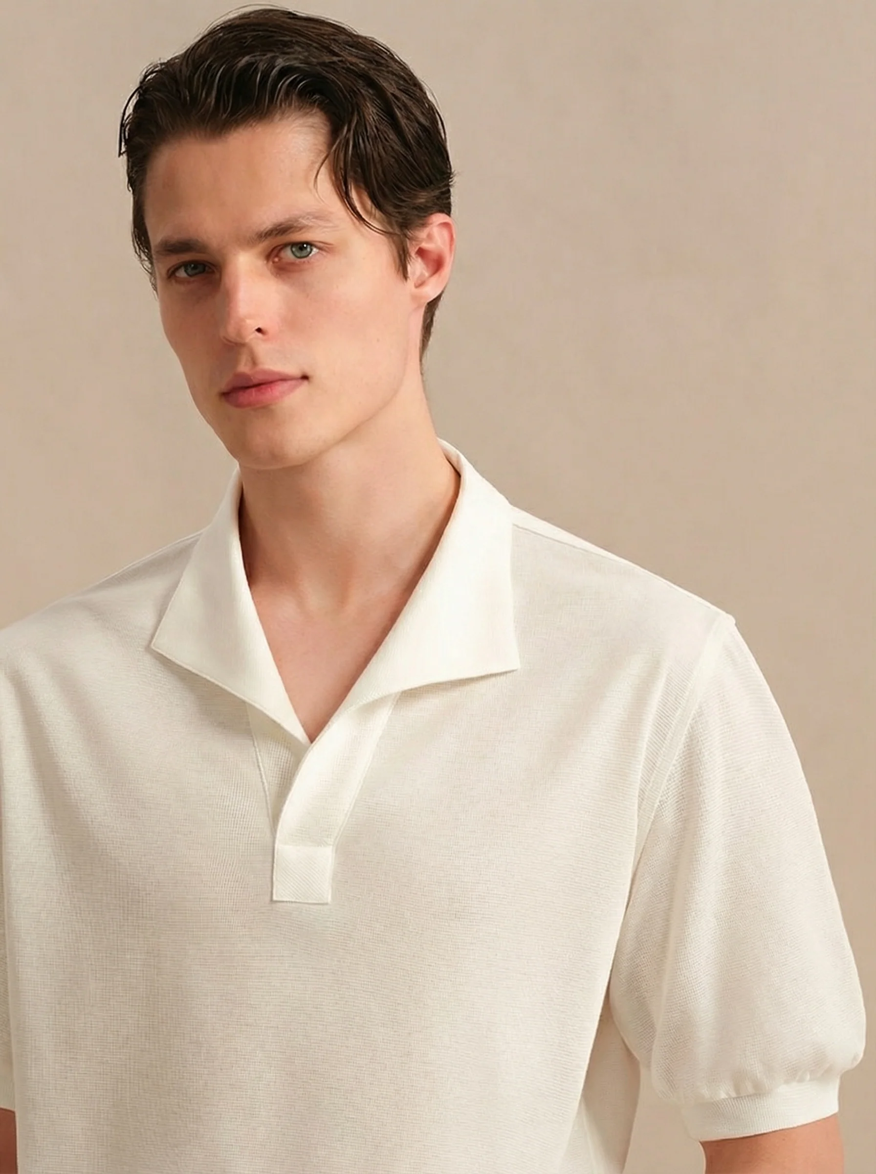 Cotton Mesh Polo Shirt - Image 6