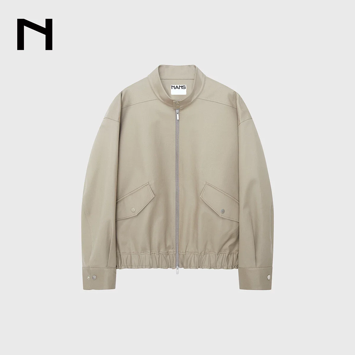 Cotton-Nylon Check-Cuff Harrington Jacket - Image 6