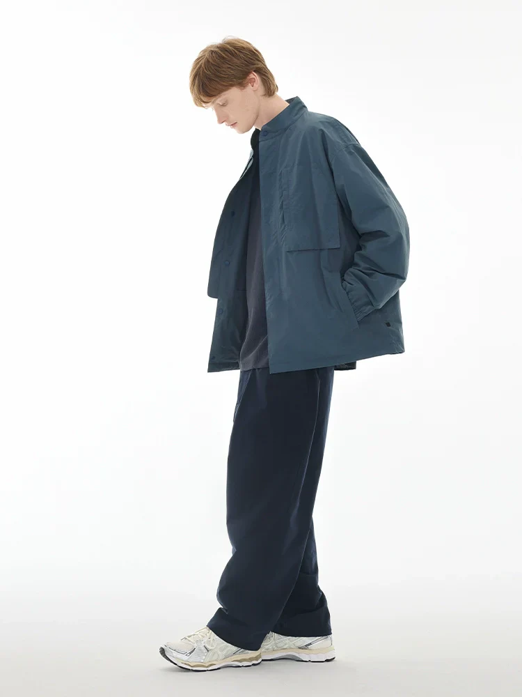 Cotton-Nylon Stand-Collar Utility Jacket - Image 5