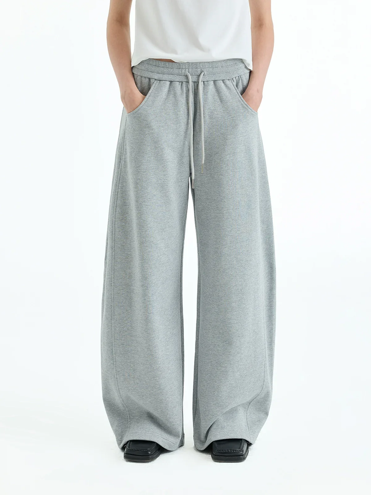 Cotton Terry Zip Hoodie and Wide-Leg Sweatpants Set - Image 5