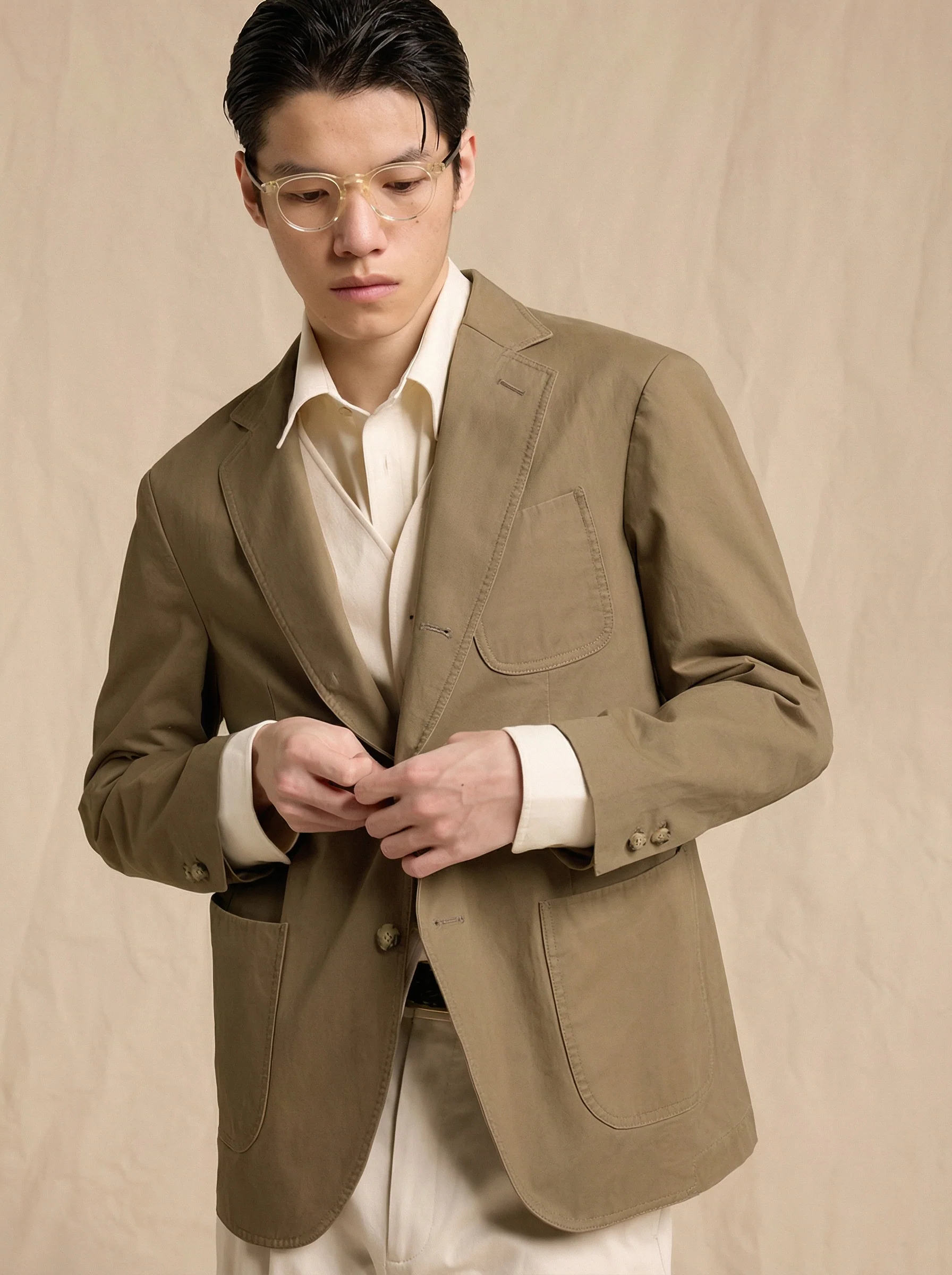 Cotton Twill Blazer - Image 2