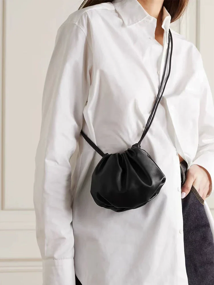 Cowhide Drawstring Mini Pouch - Image 3