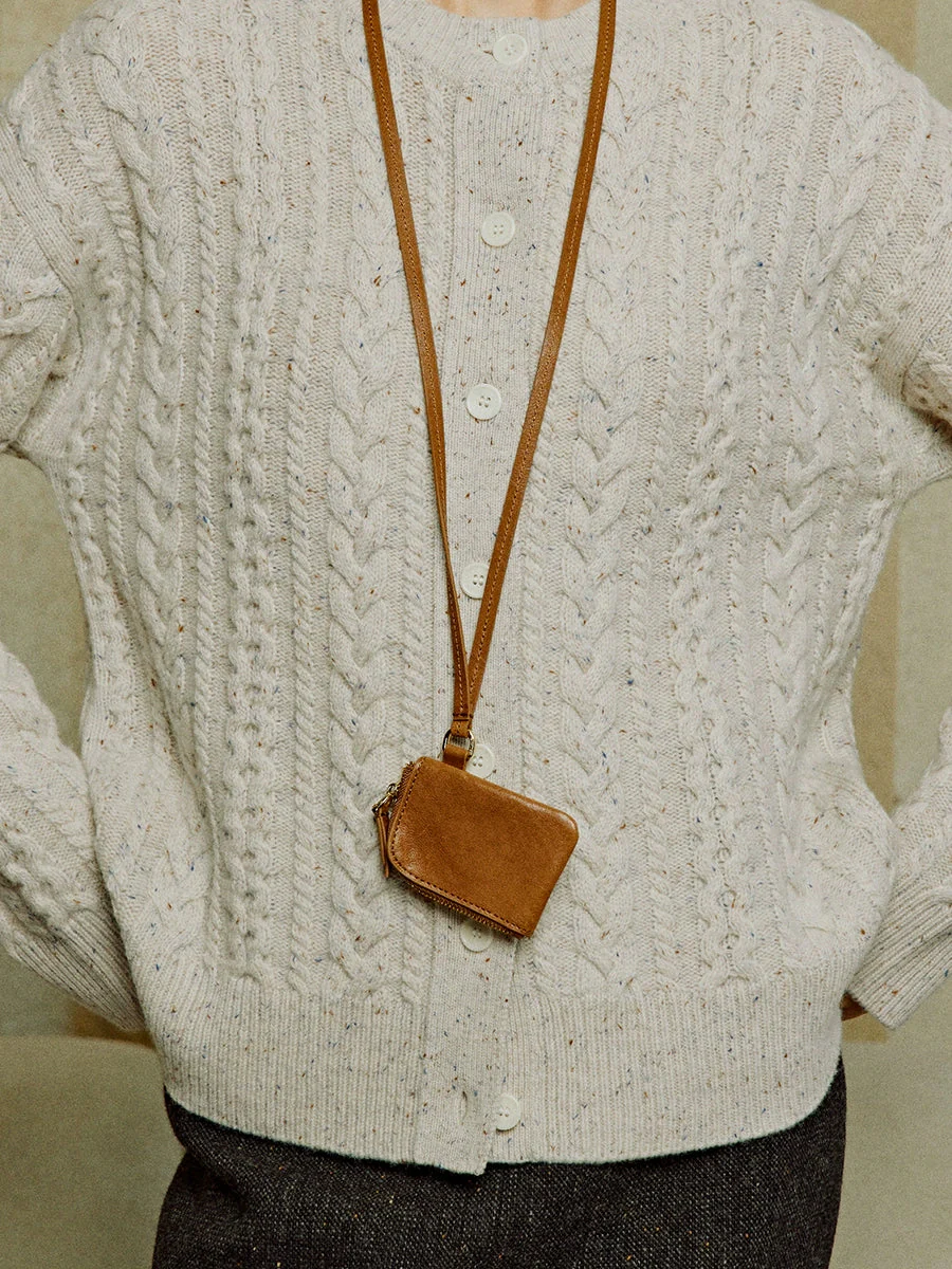 Cowhide Leather Pendant Pouch