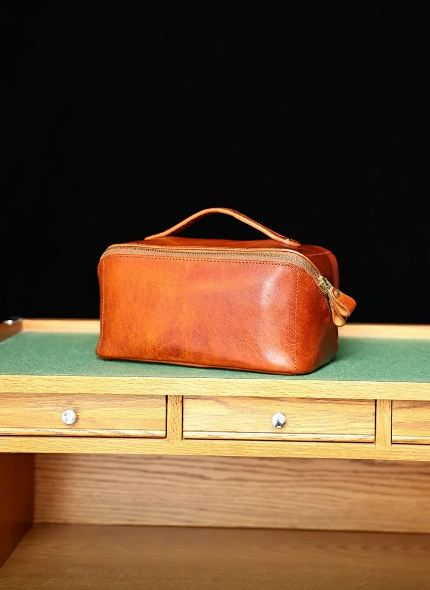 Cowhide Leather Travel Pouch - Image 9