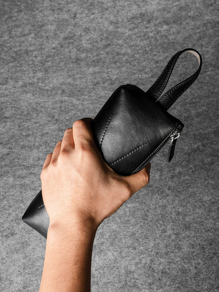 Cowhide Zip Wristlet Pouch - Image 2
