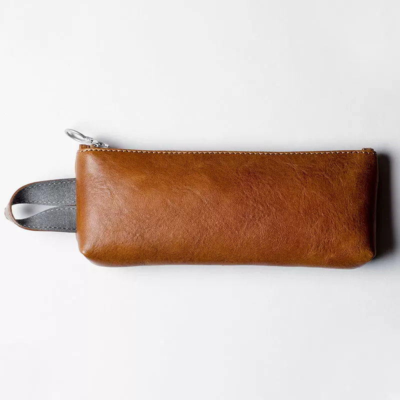 Cowhide Zip Wristlet Pouch - Image 7