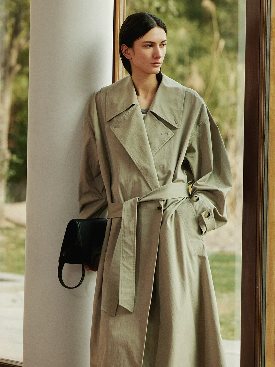 CrepeTwillOversizedTrenchCoat - Image 2