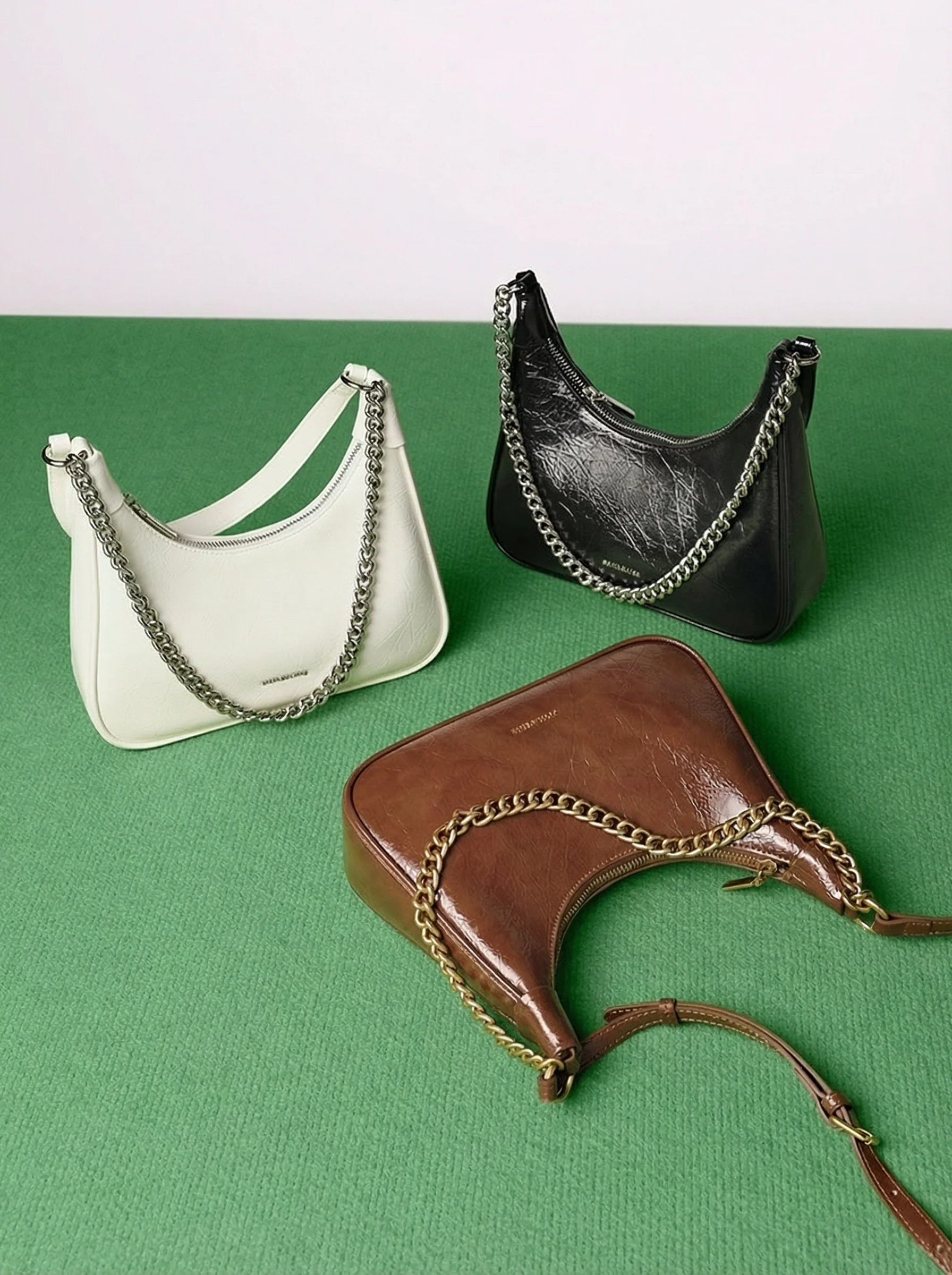 Crescent Chain Shoulder Bag - Image 6