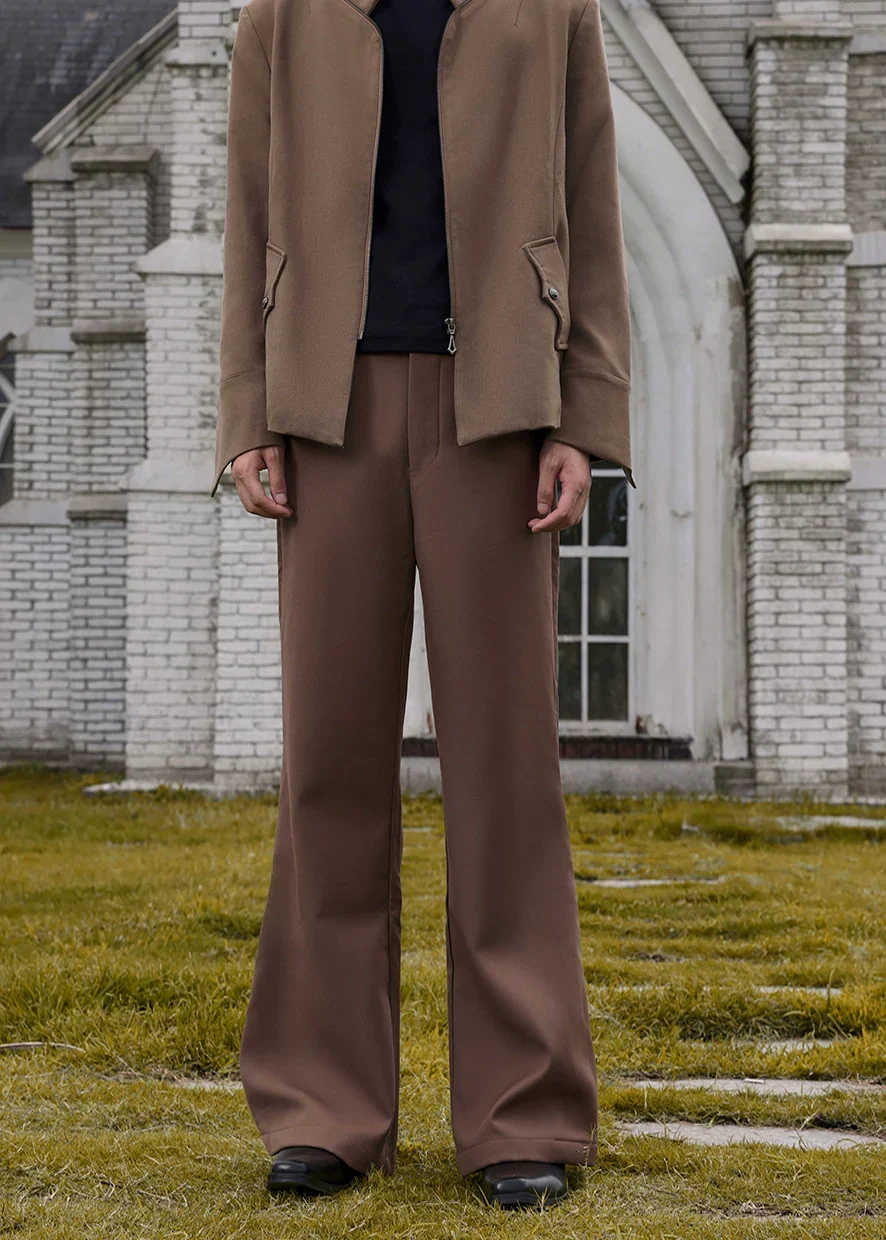 Crescent Moon Flared Trousers - Image 5