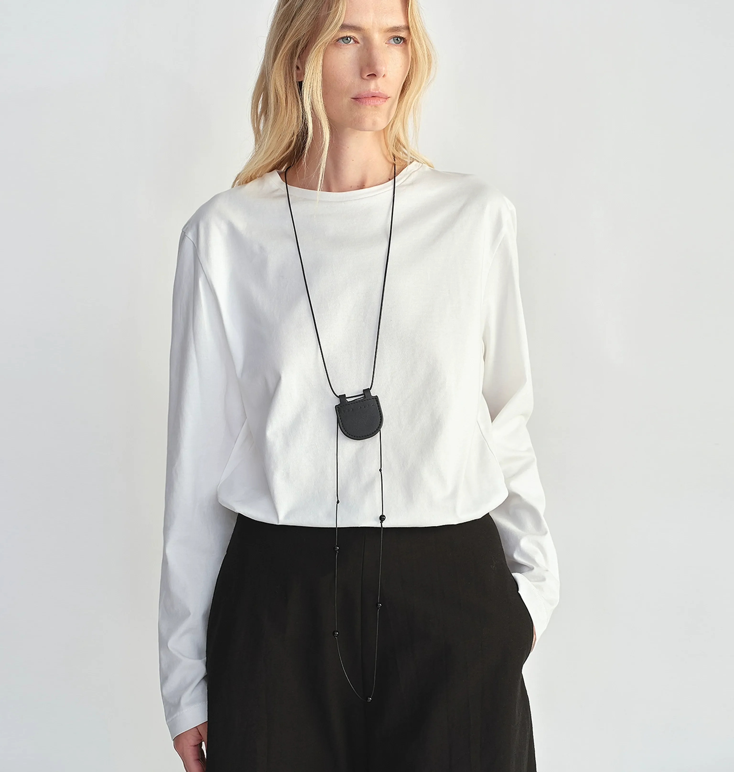Crescent Moon Mini Pouch Necklace - Image 2