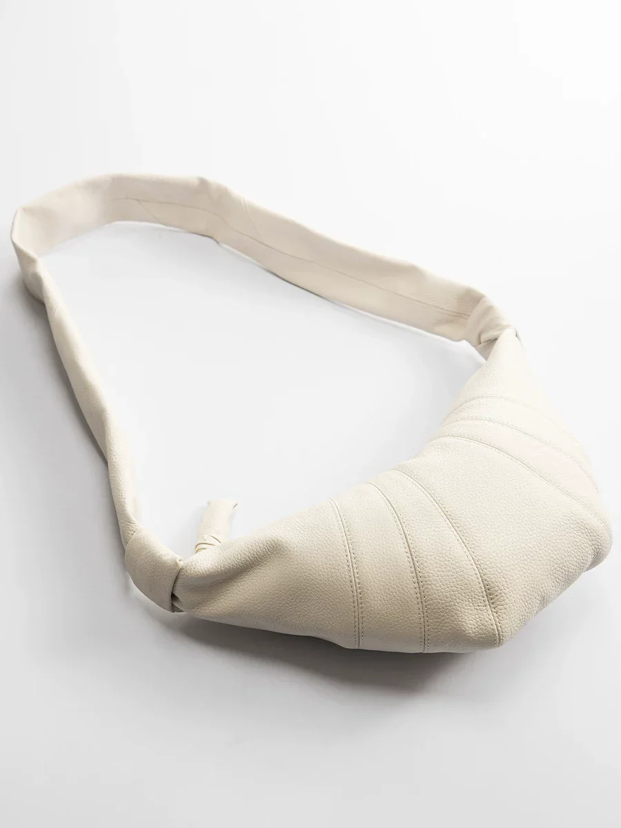 Crescent Top-Grain Leather Bag - Image 4