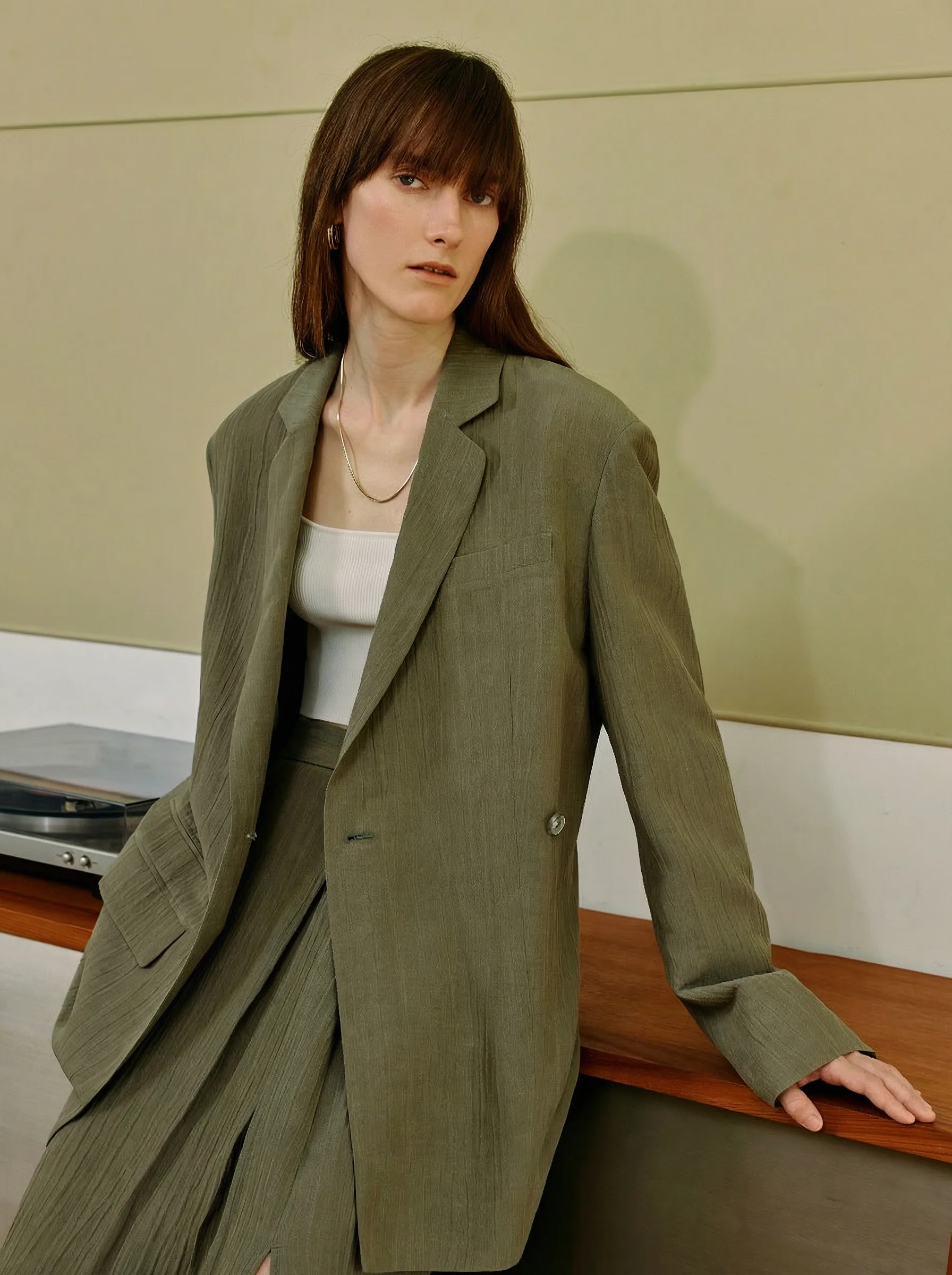 Crinkle Blazer Set - Image 5