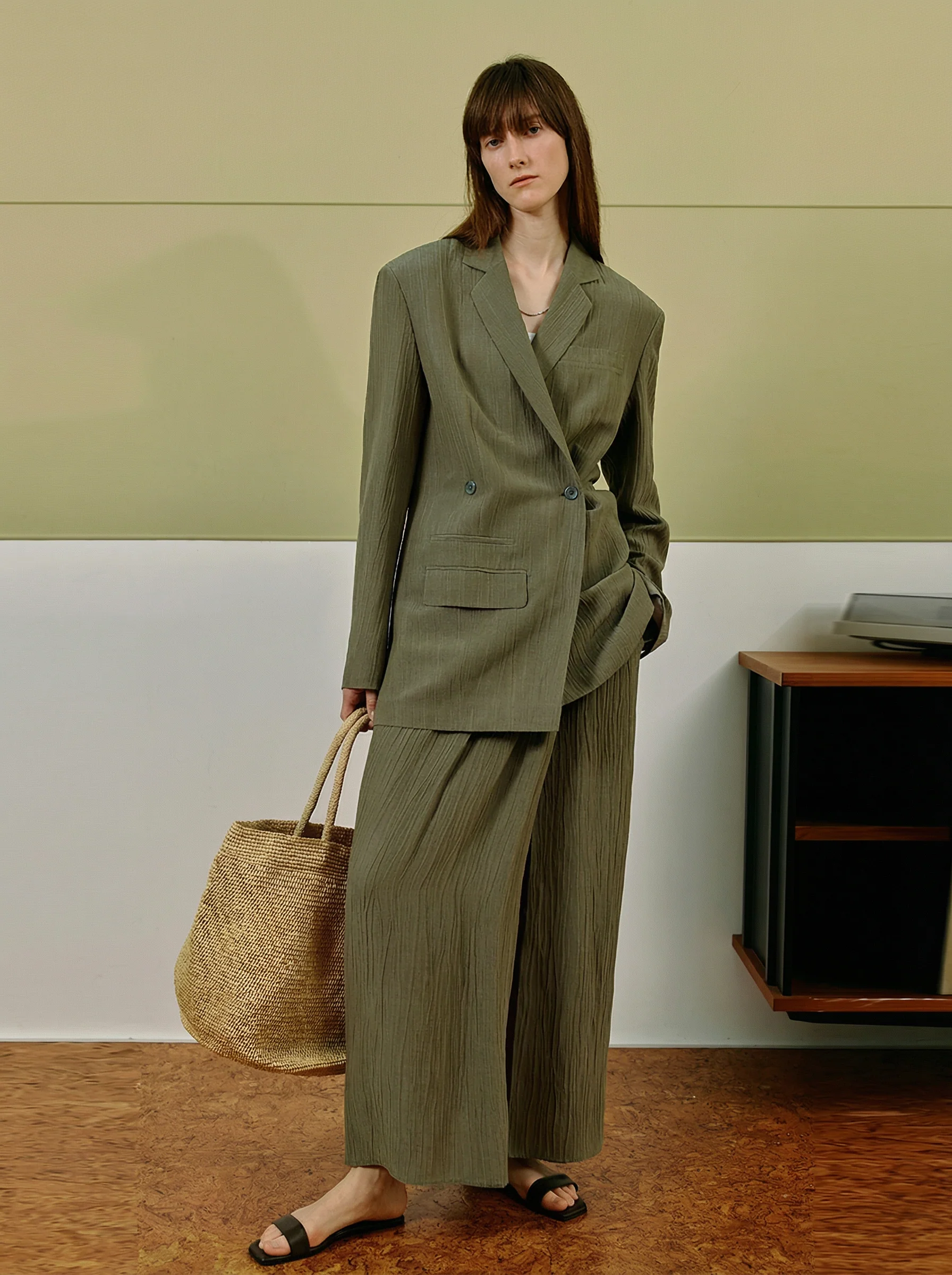 Crinkle Blazer Set - Image 6