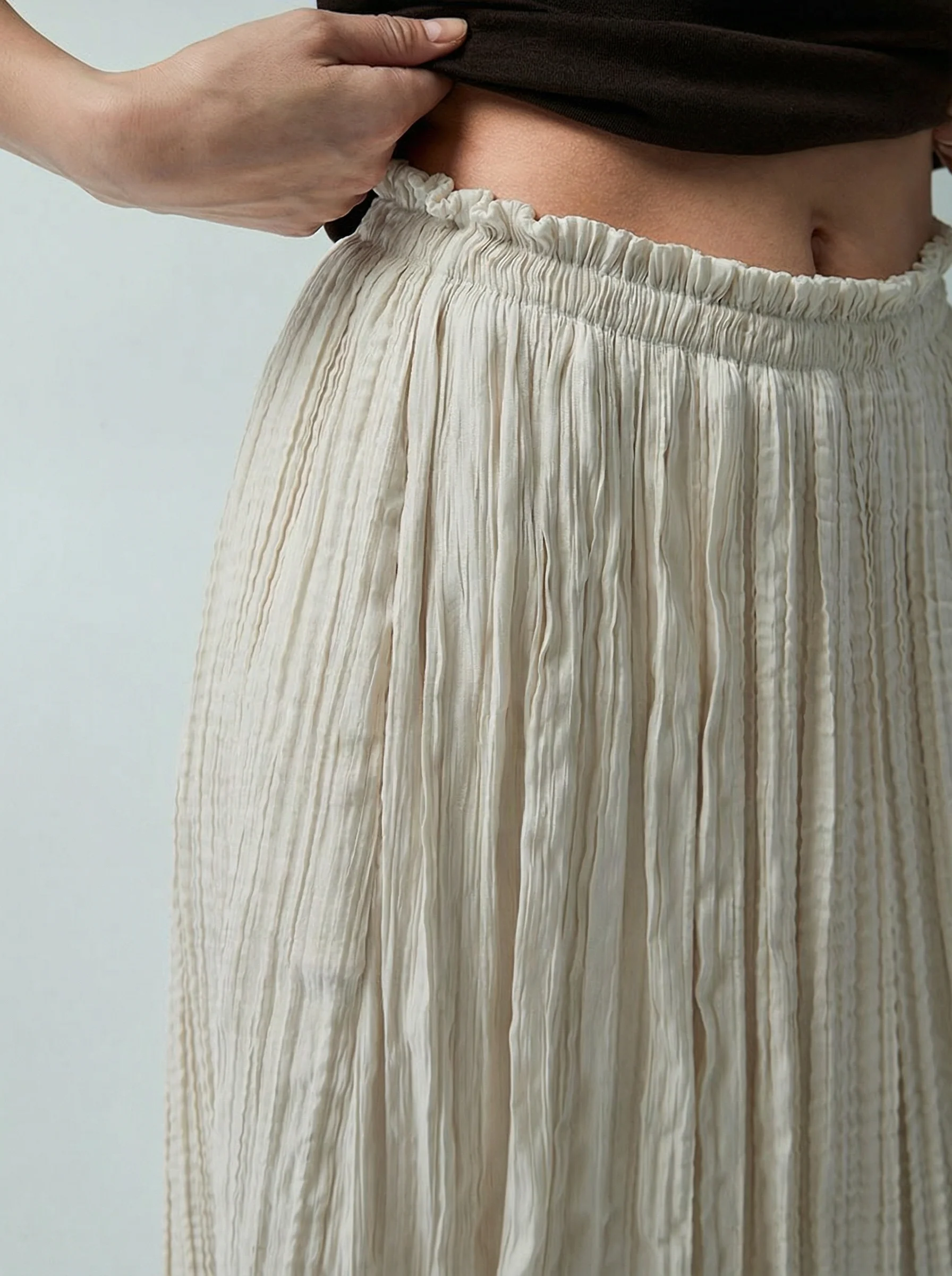 Crinkle Maxi Skirt - Image 2