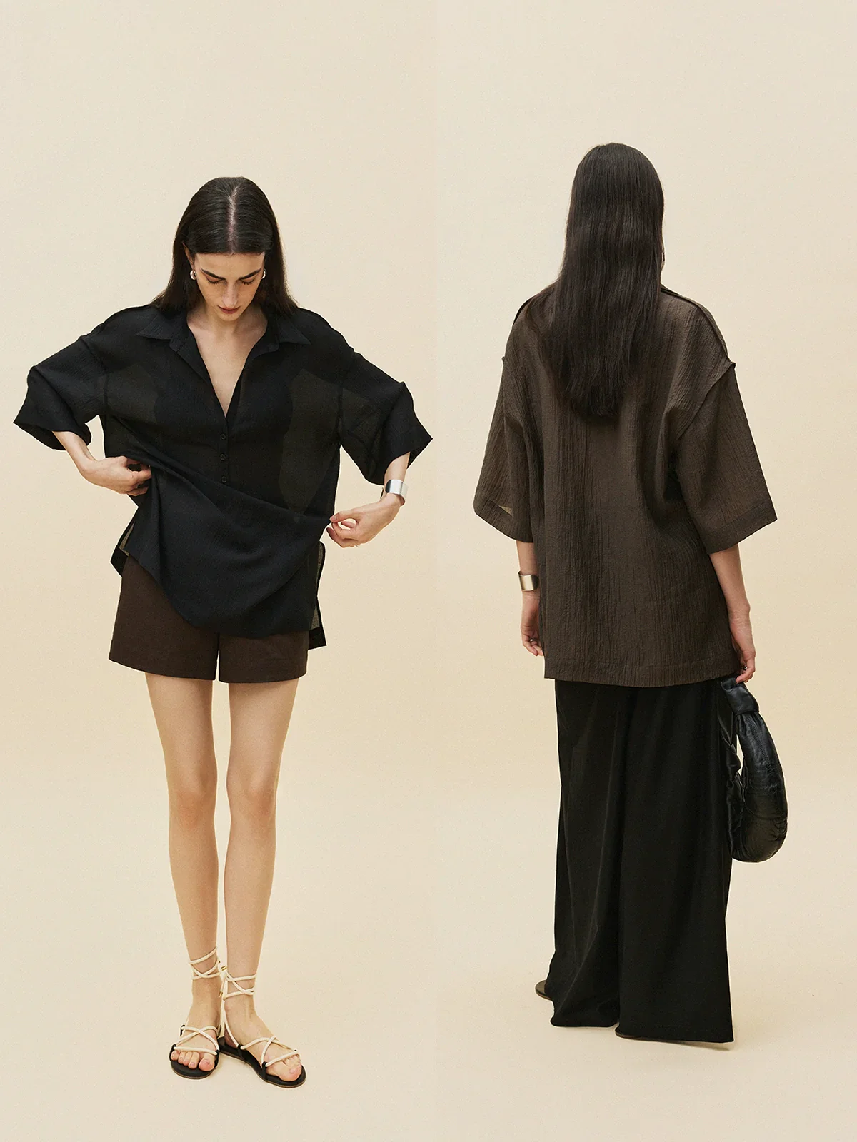 Crinkle Popover Shirt - Image 3