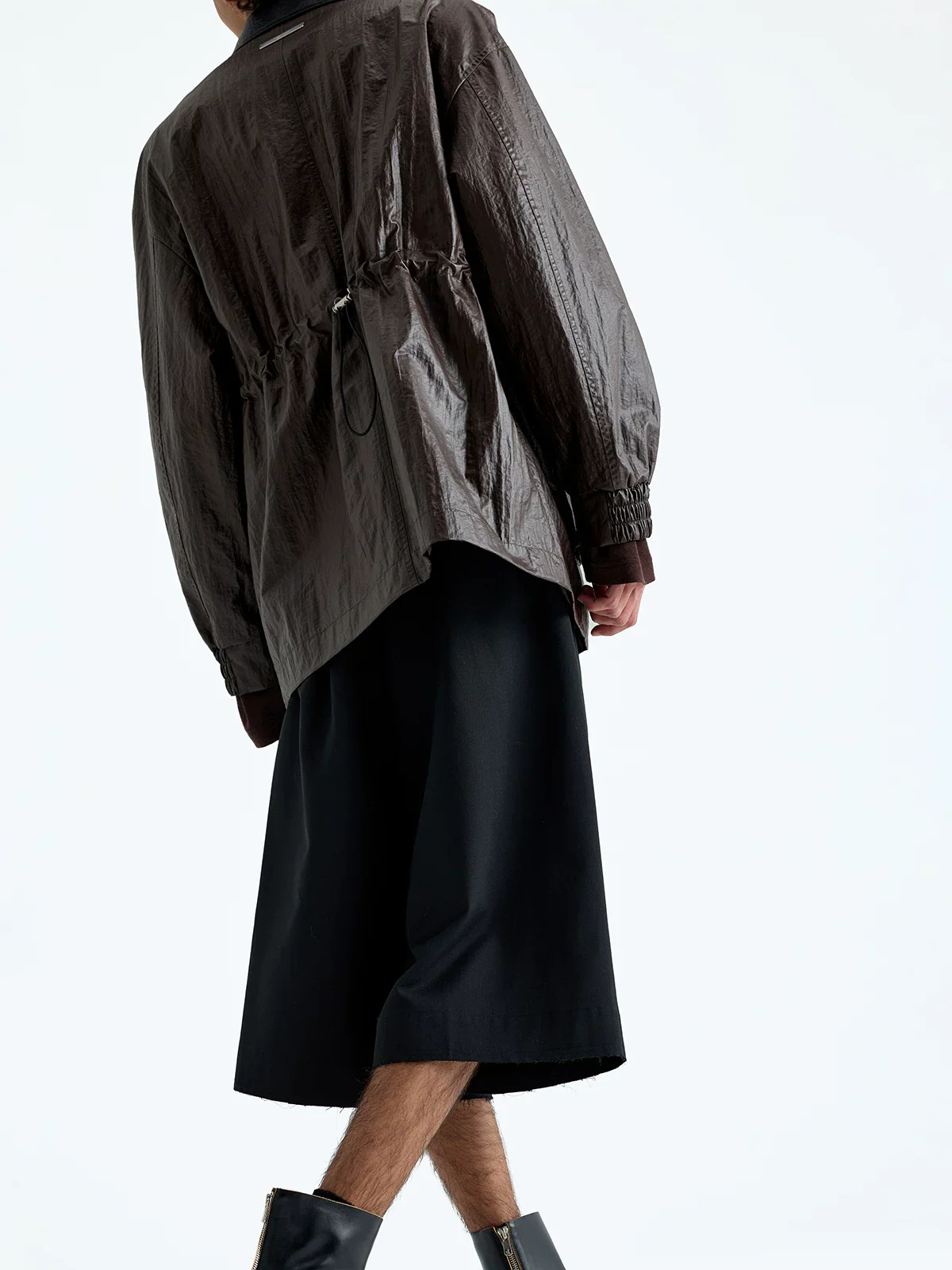 Crinkle Zip Utility Jacket - Image 3