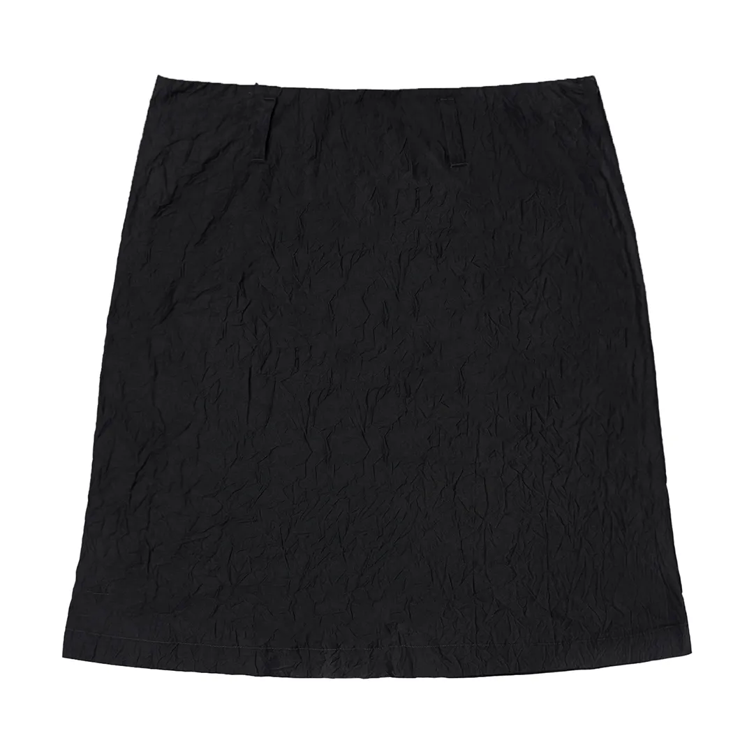 Crinkled A-Line Mini Skirt - Image 7