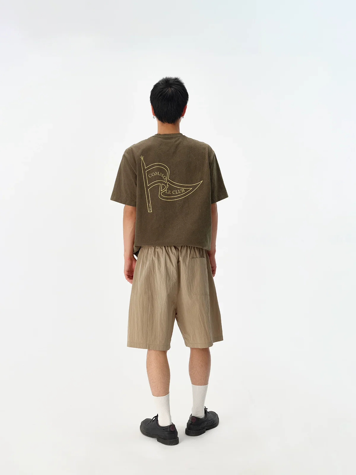 Crinkled Cotton-Nylon Blend Shorts - Image 4