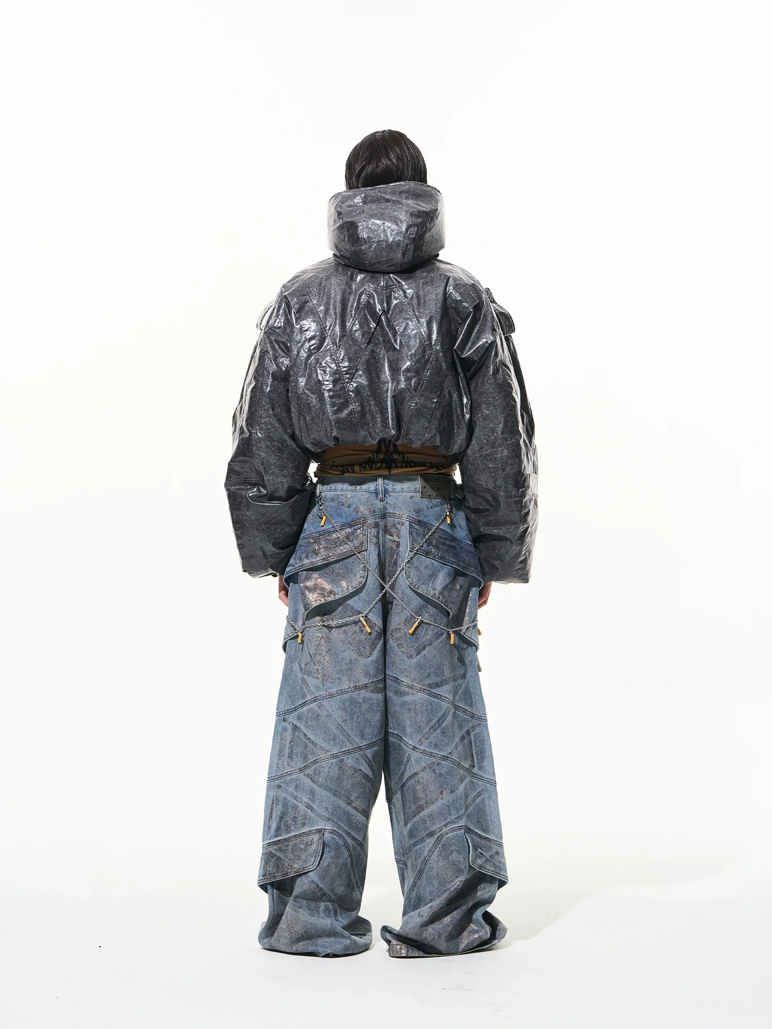 Crinkled Hooded Jacket - Image 4