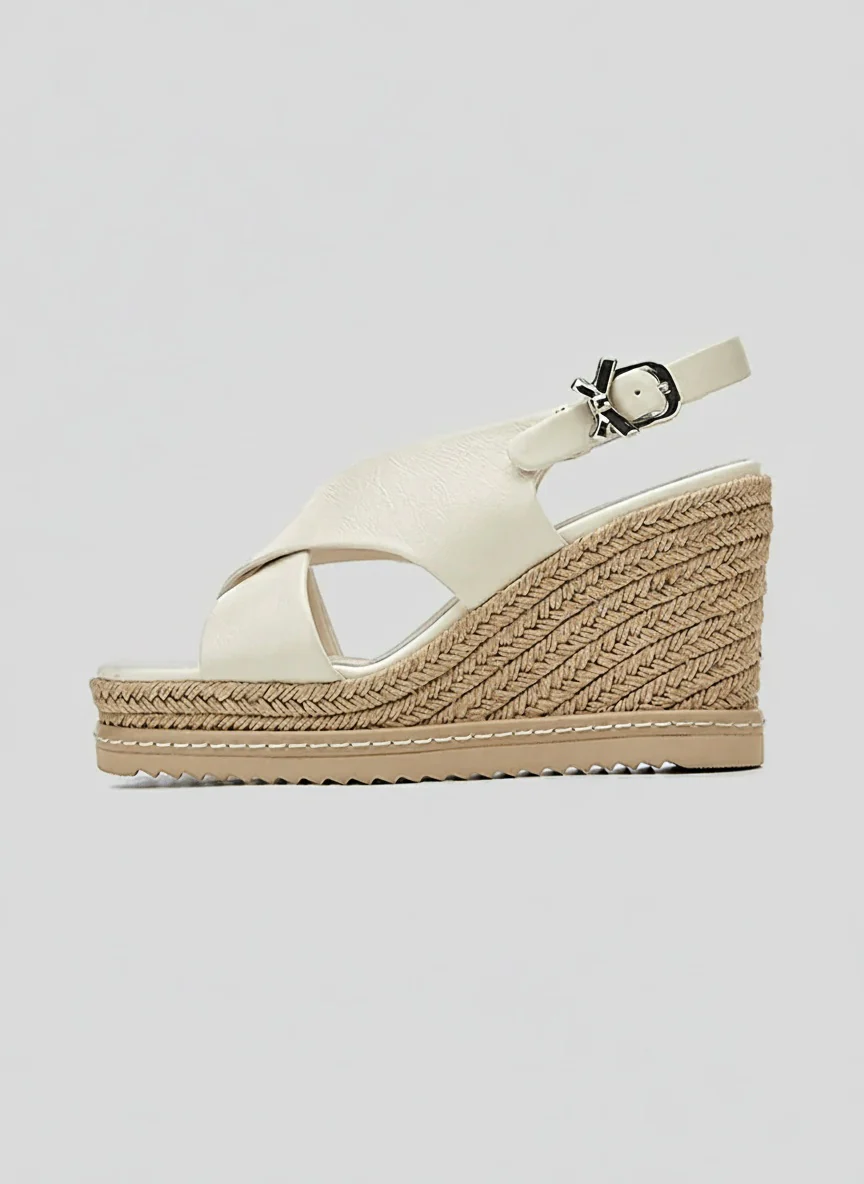 Crisscross Slingback Espadrille Wedges - Image 3