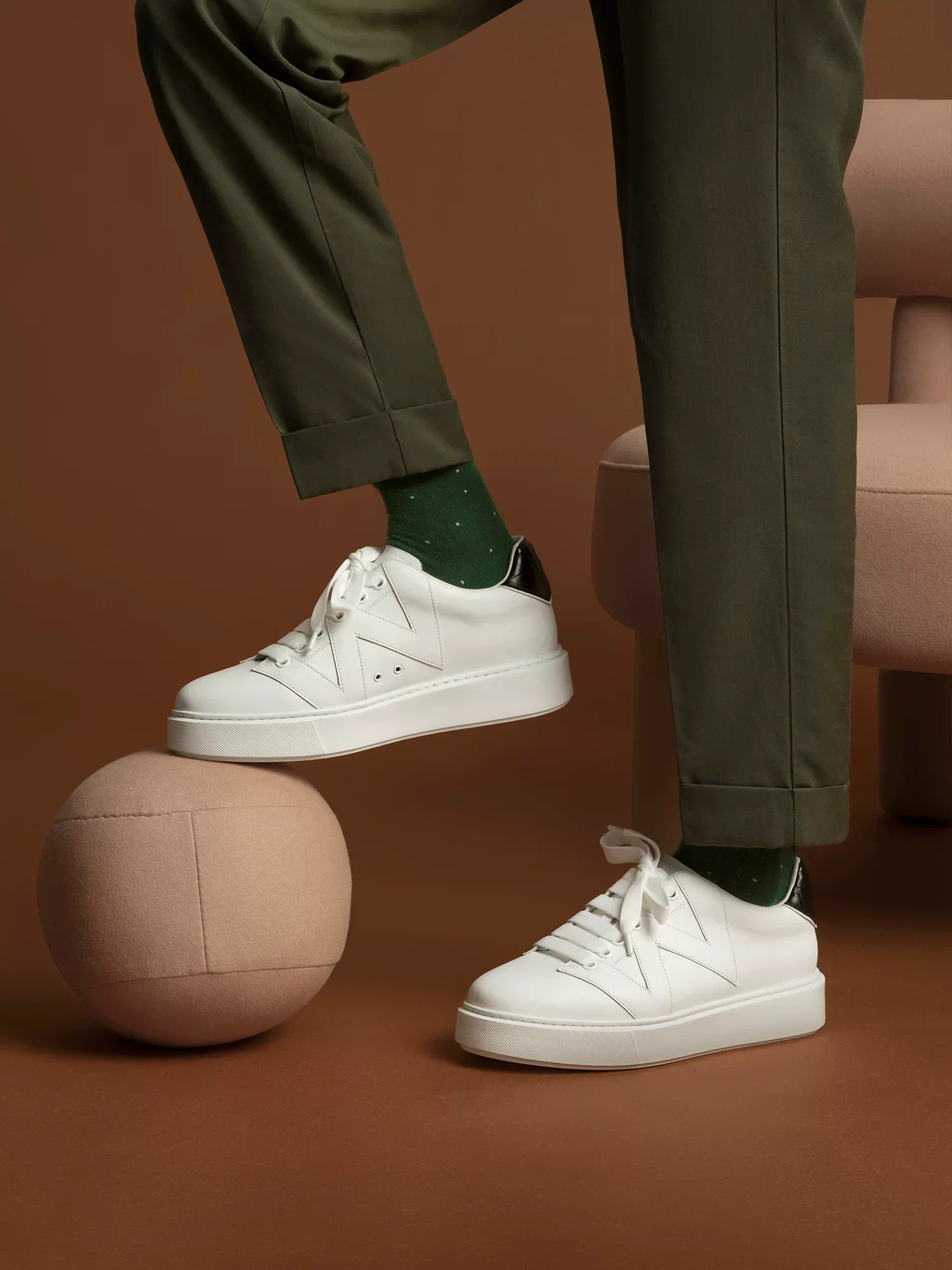 Croc Heel Tab Platform Sneakers