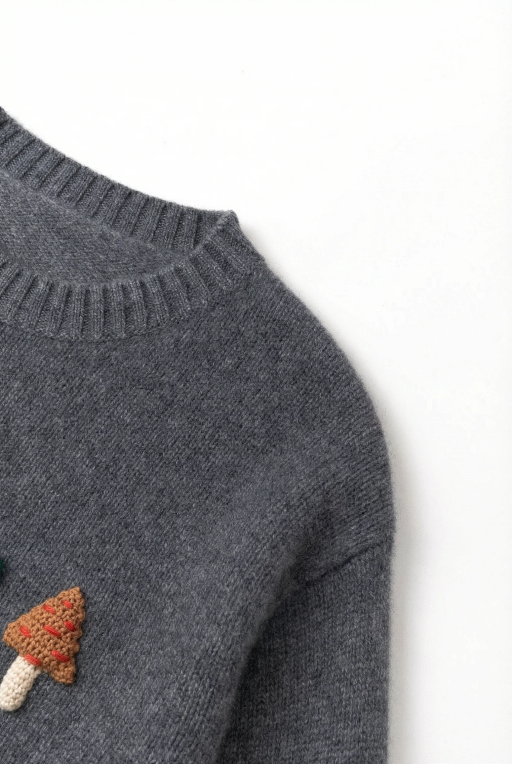 Crochet Appliqué Sweater - Image 2
