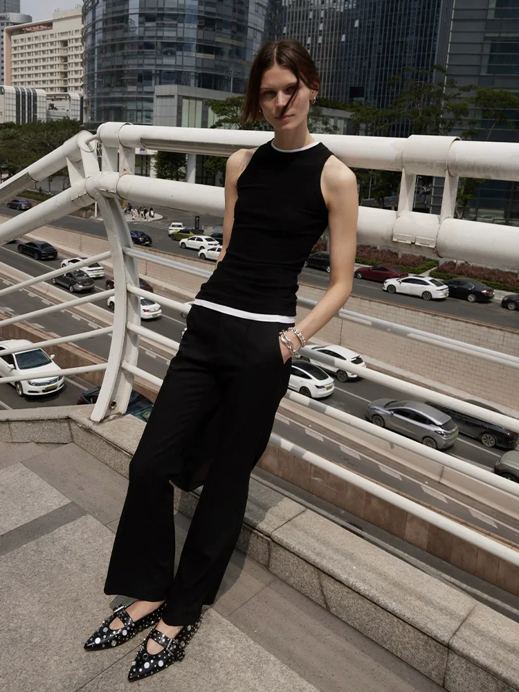 Cropped Cigarette Trousers - Image 2