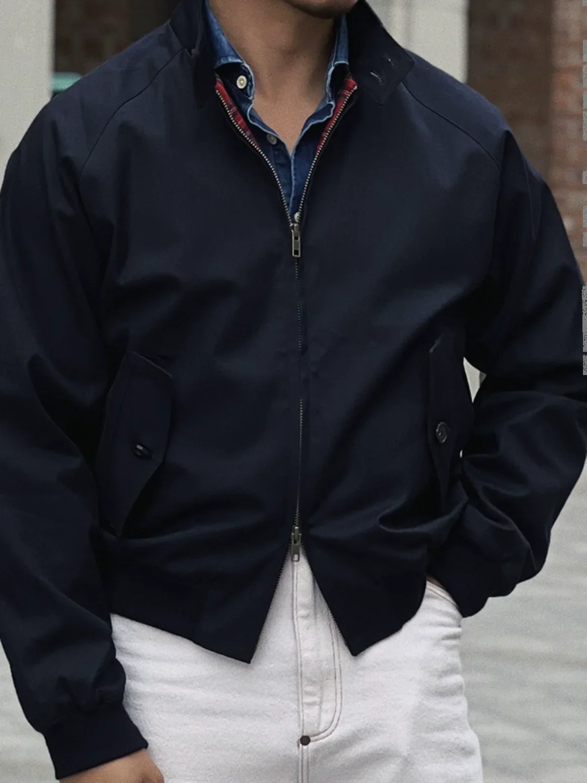 Cropped Harrington Jacket - Image 3