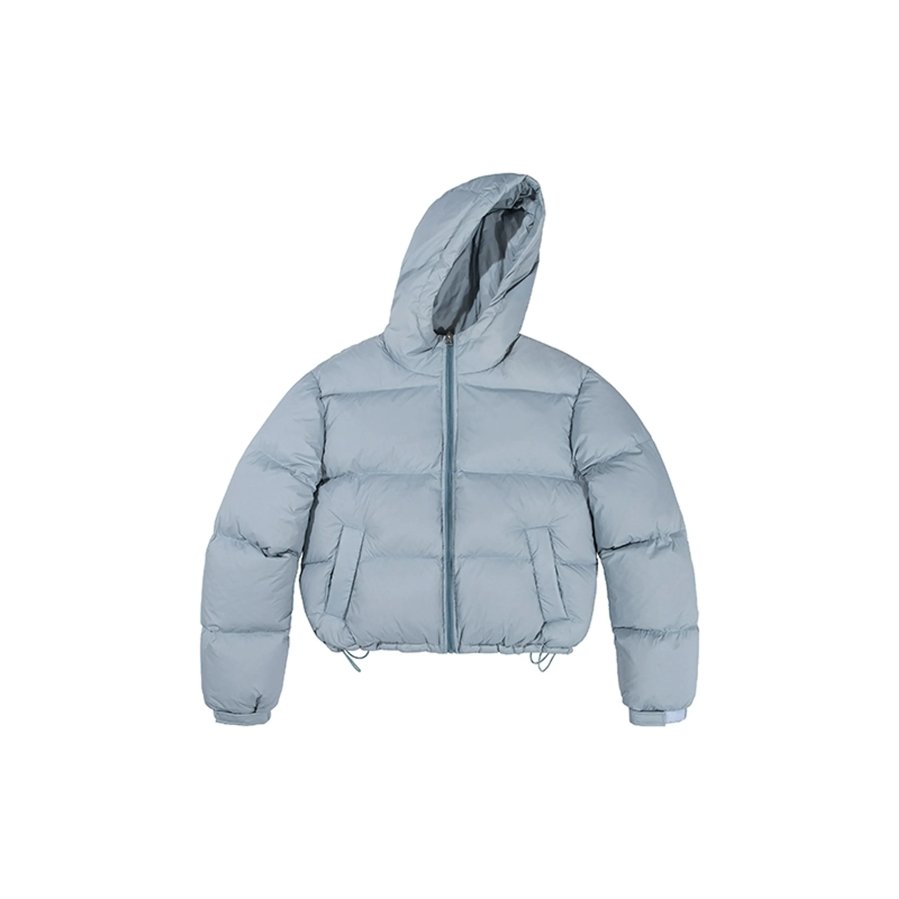 Cropped Hooded Down Jacket - Image 5