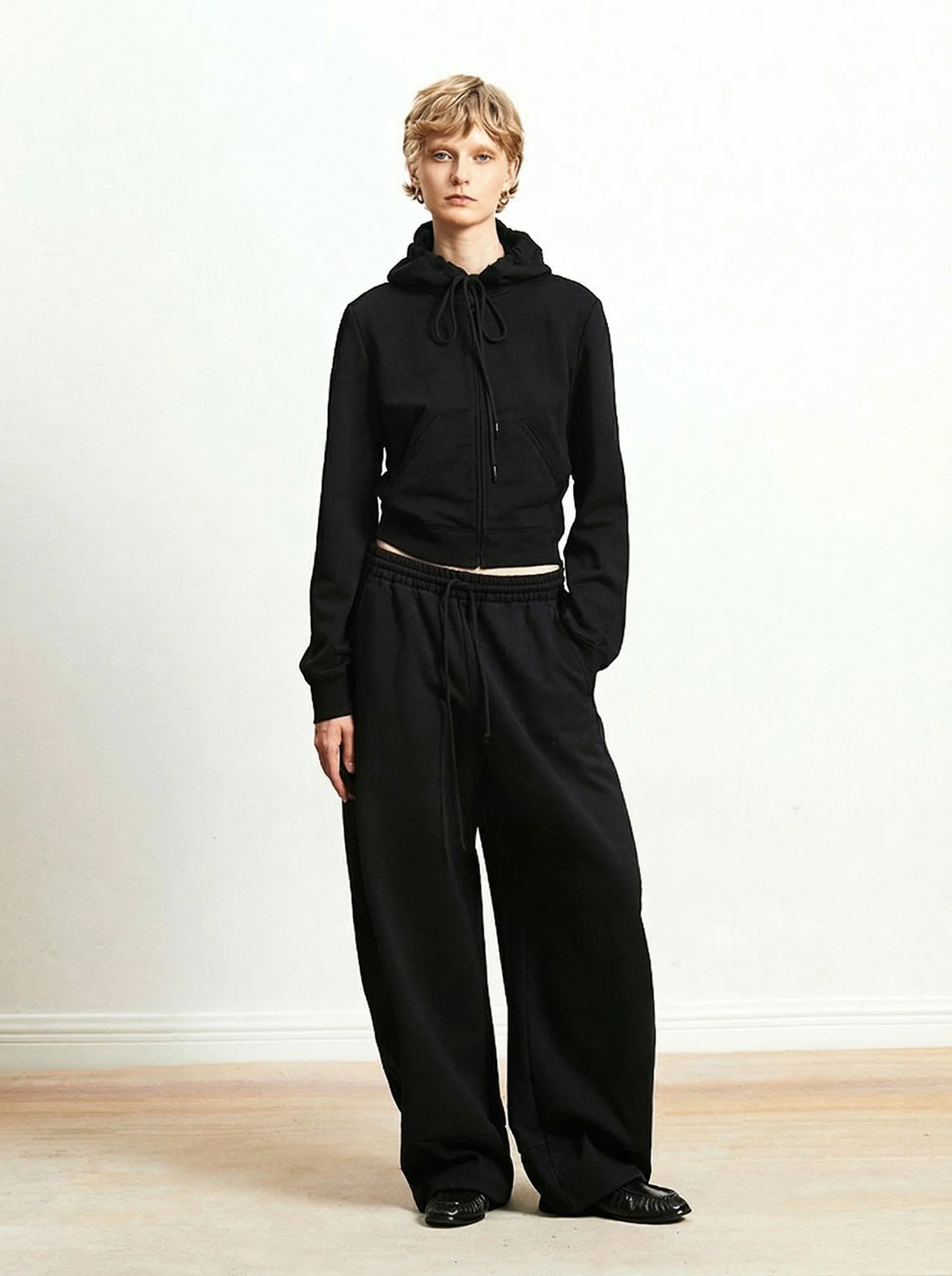 Cropped Hoodie Set