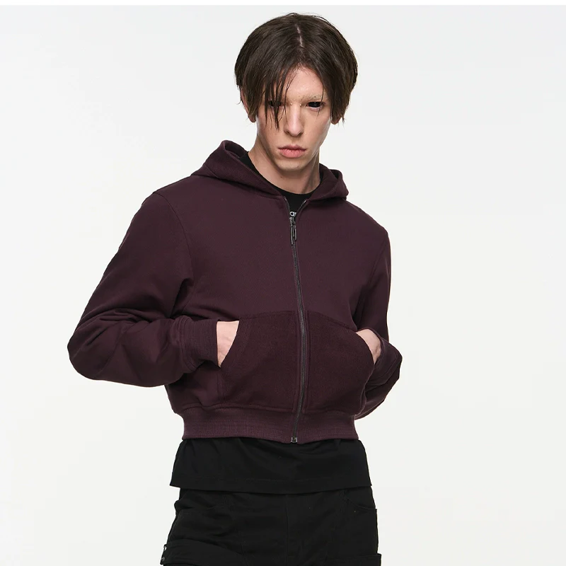 Cropped Logo Zip Hoodie - Image 6