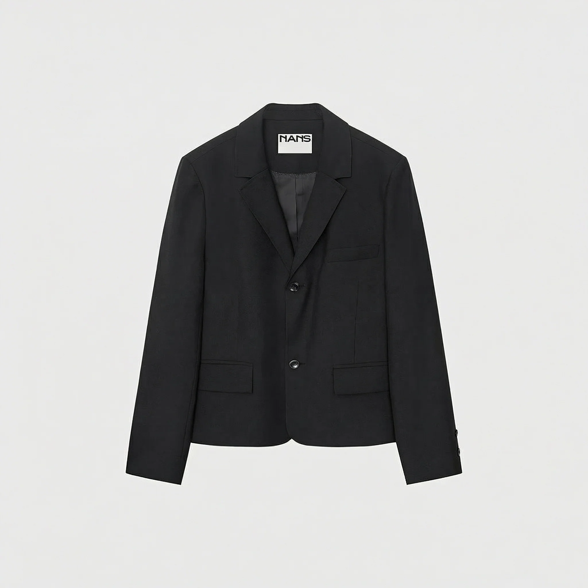 Cropped Merino Blazer - Image 8