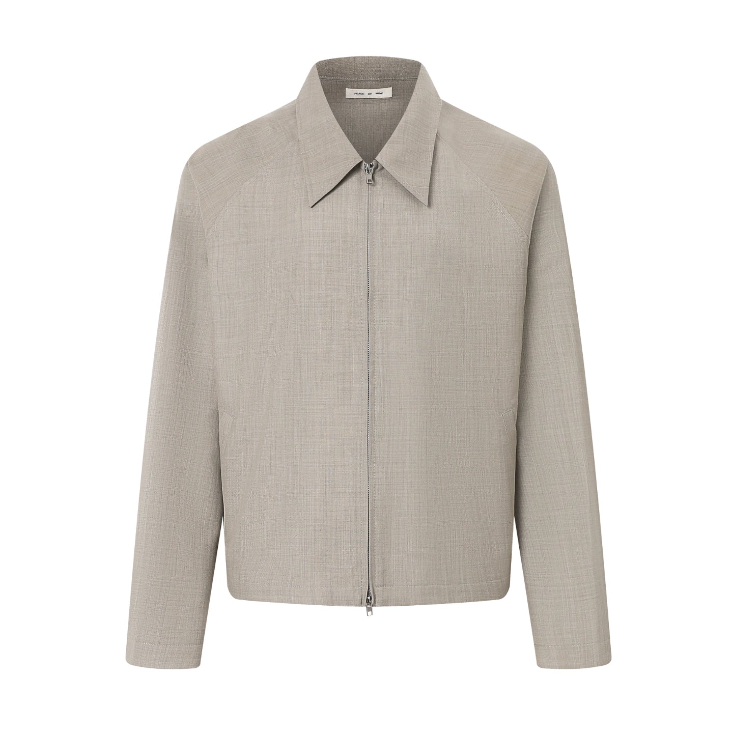 Cropped Merino Two-Way Zip Jacket - Image 3