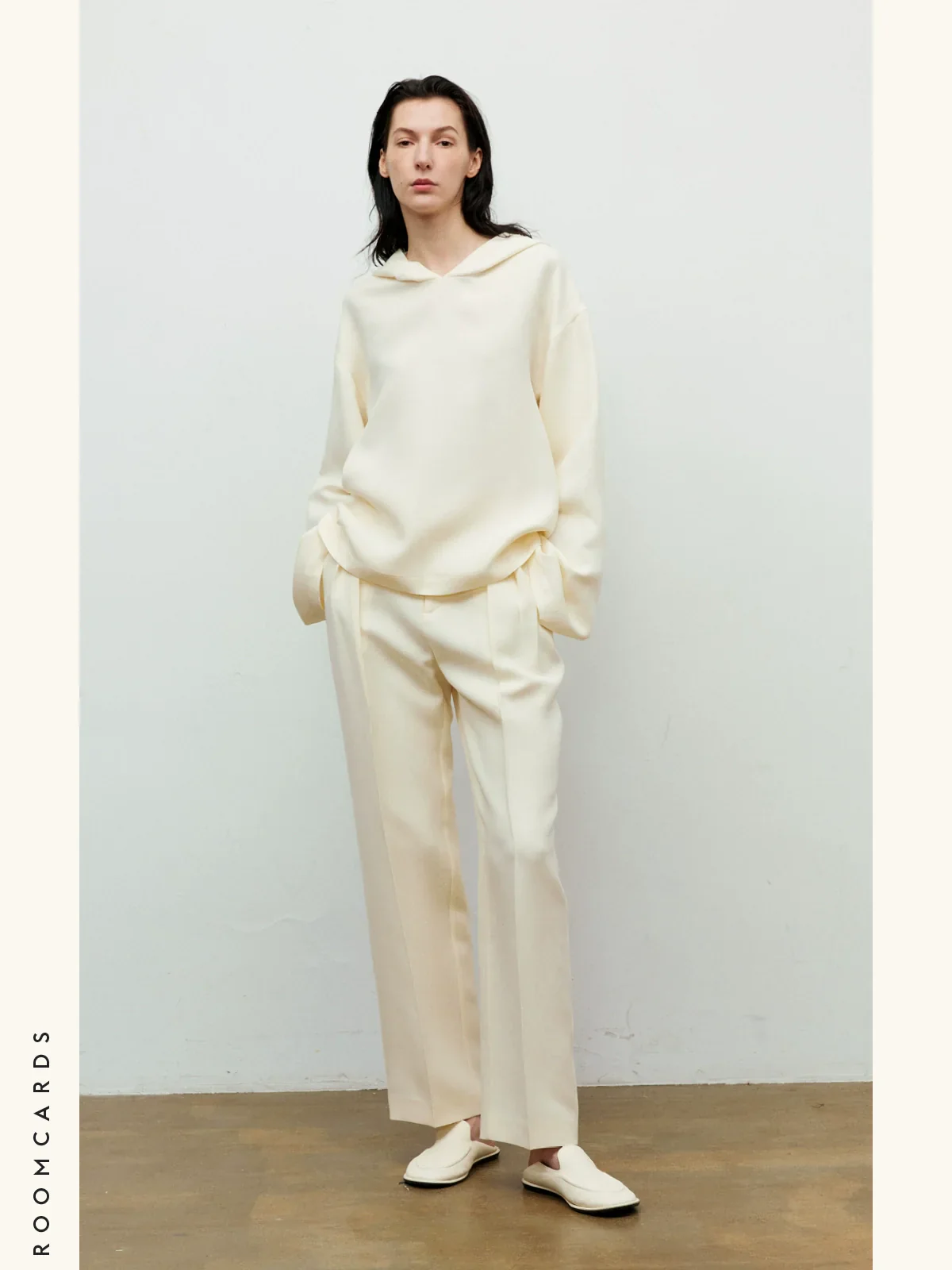 Cropped Silk-Wool Straight Trousers - Image 2