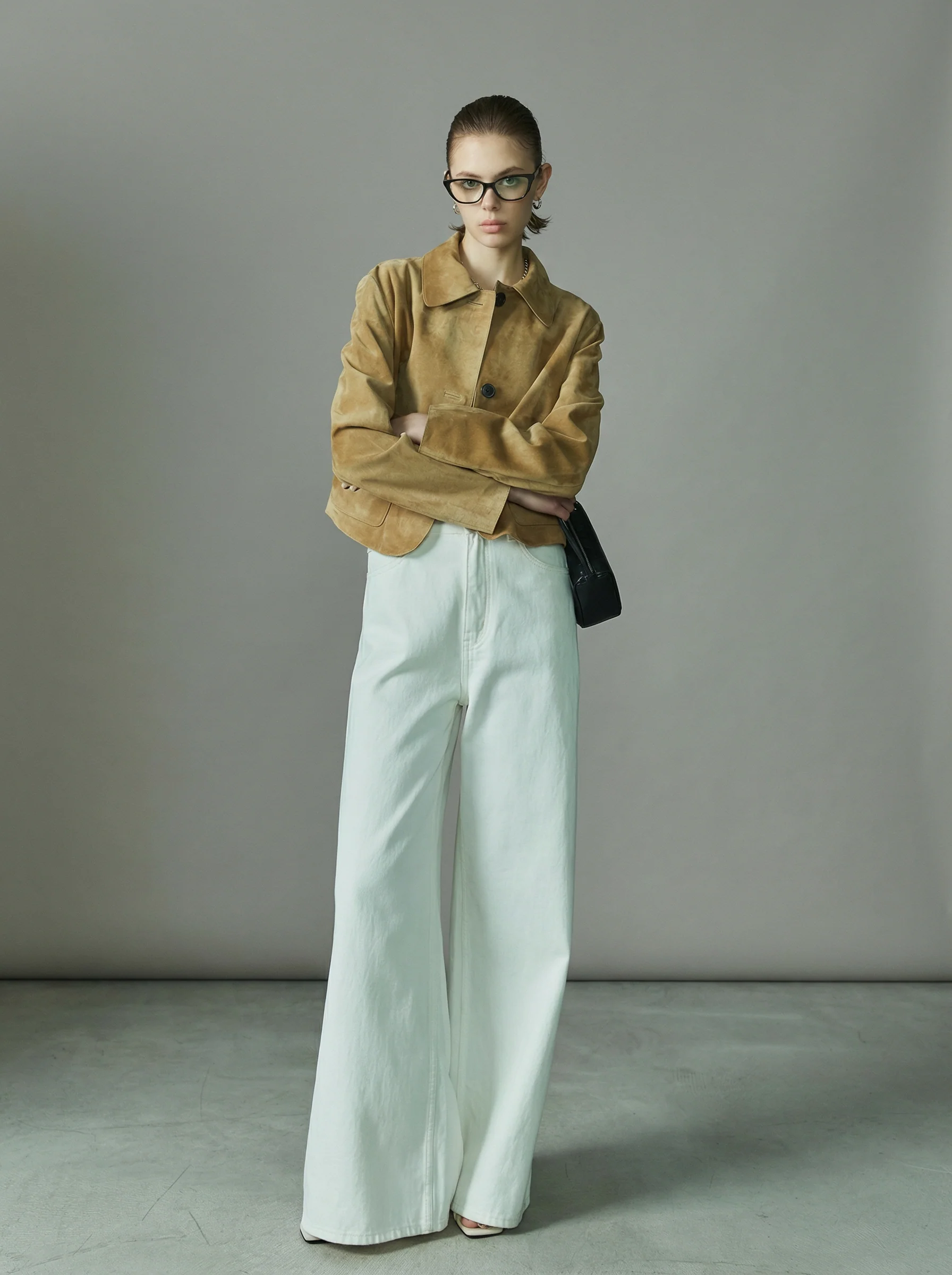 Cropped Suede Jacket - Image 5