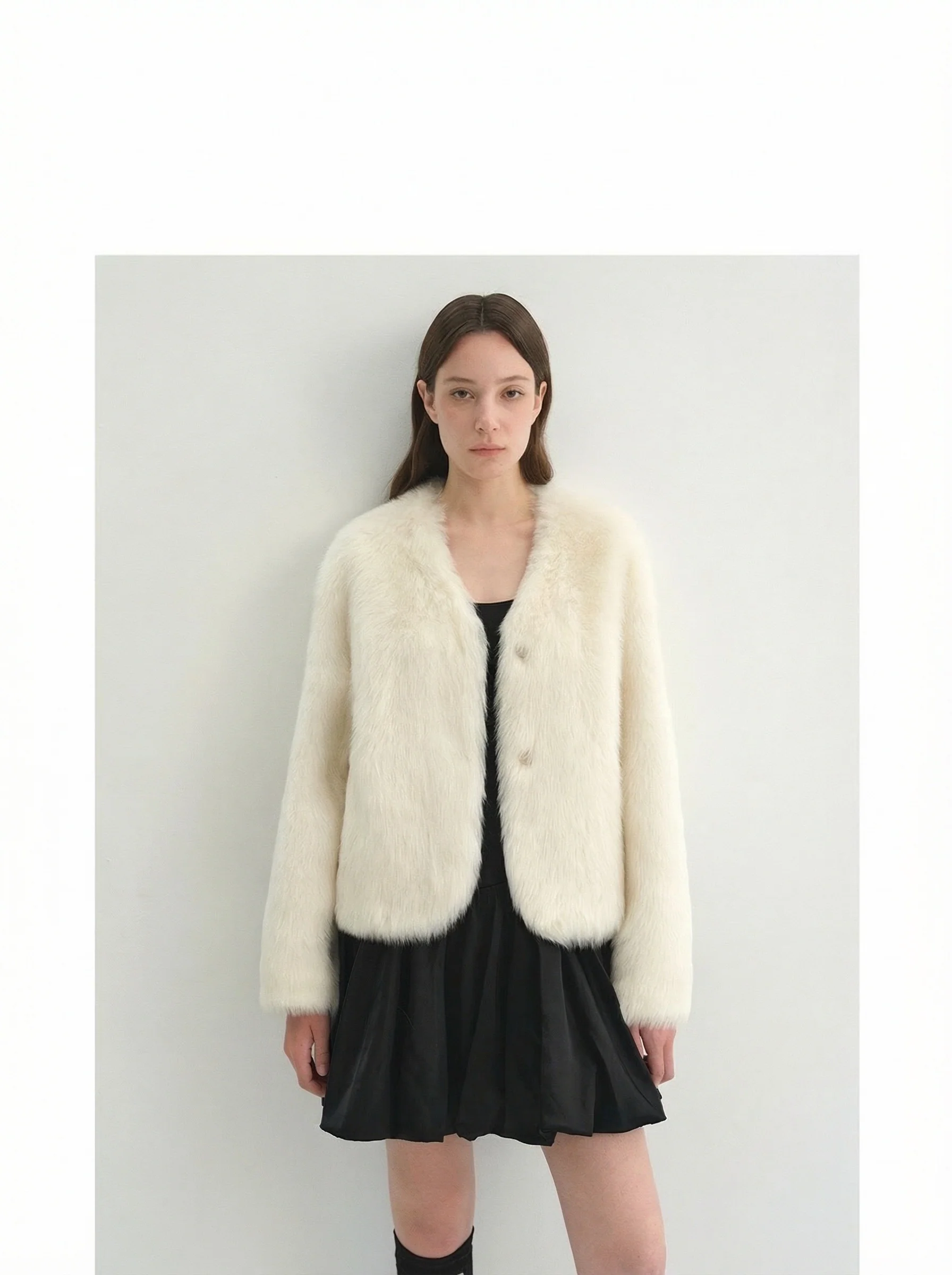 Cropped Toscana Shearling Jacket - Image 3