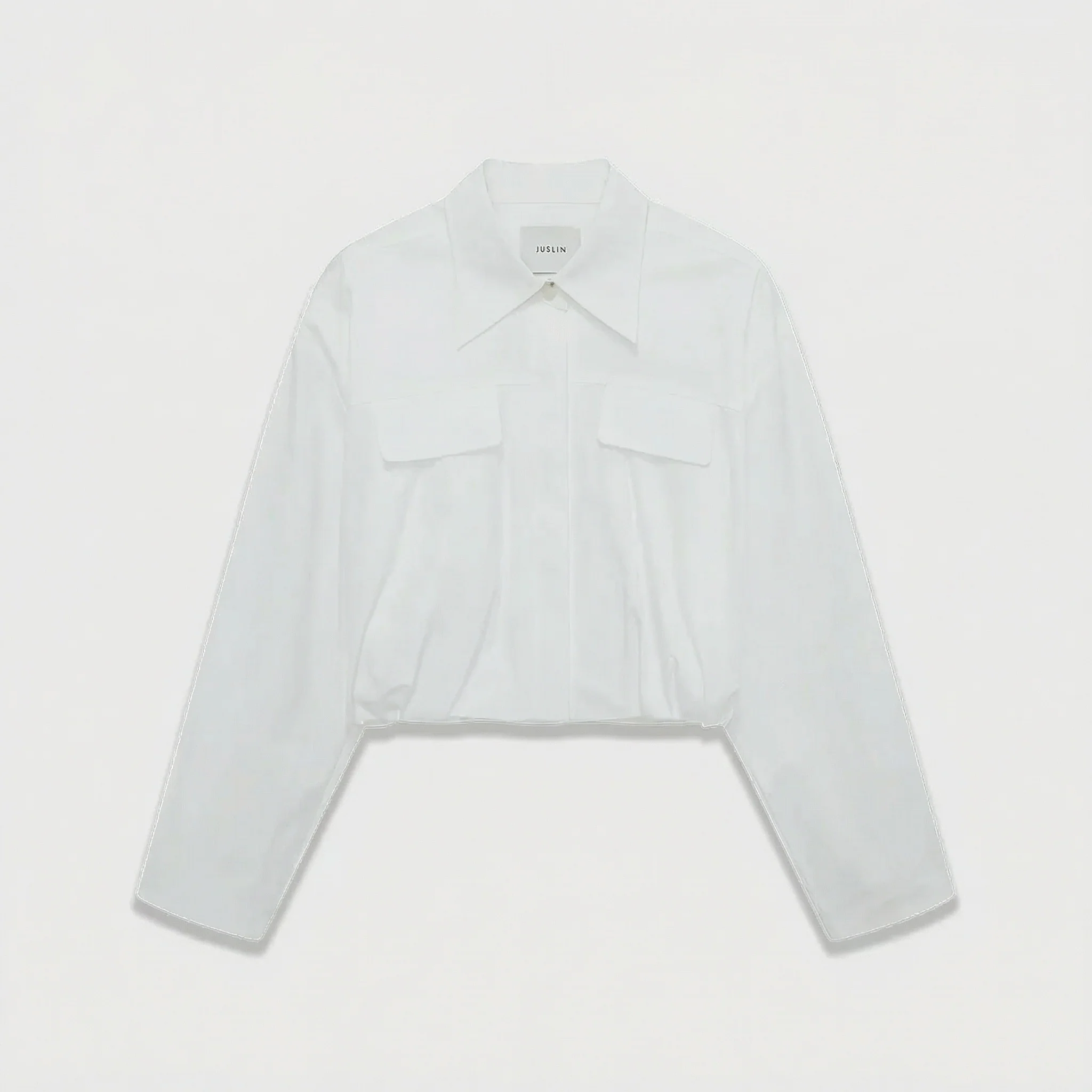 Cropped Utility Shirt Jacket - Image 6