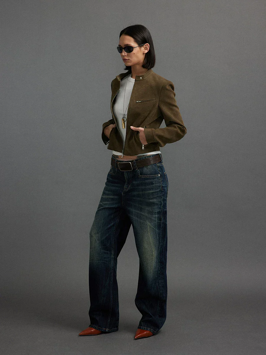Cropped Zip Jacket - Image 2